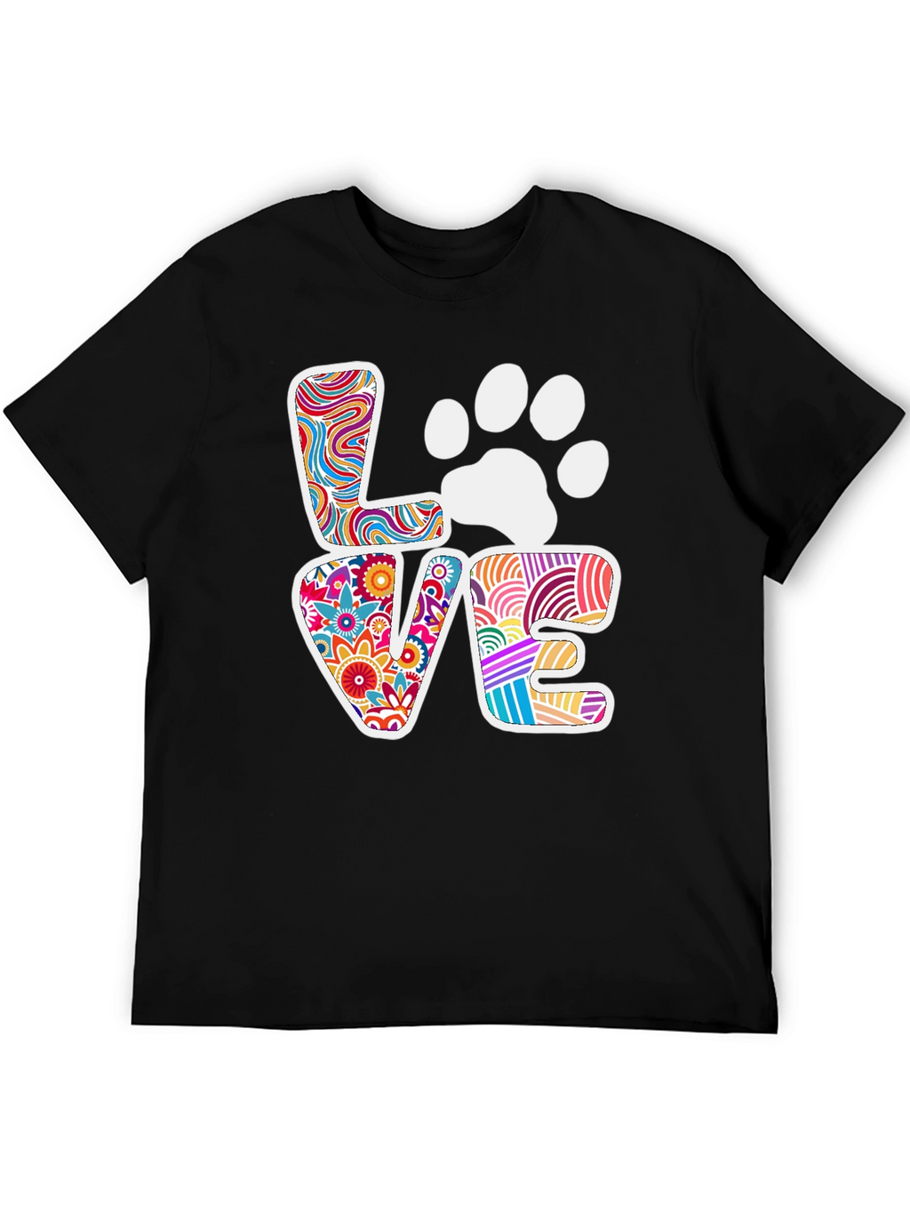 Love Paw Print Graphic Tee