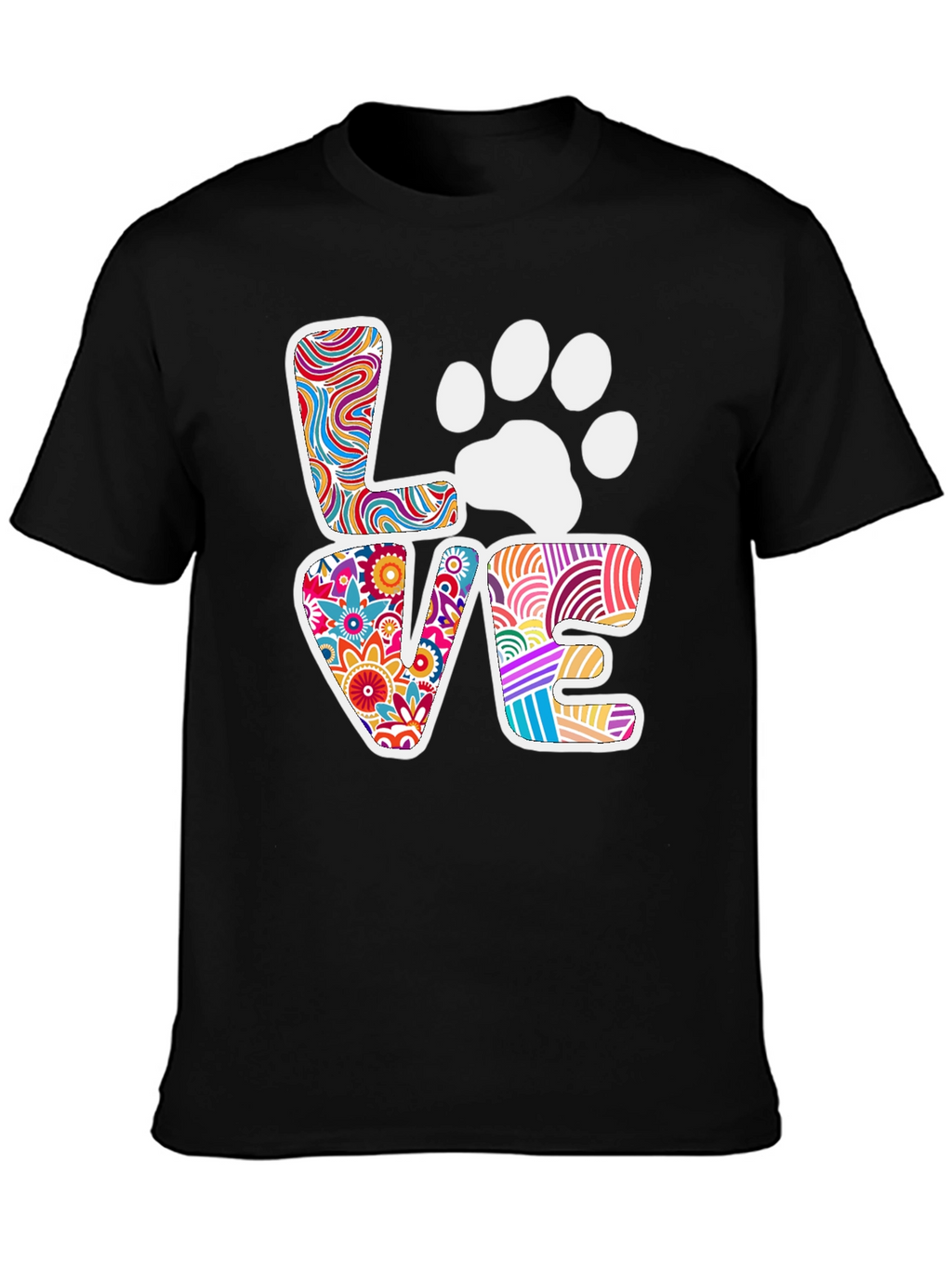 Love Paw Print Graphic Tee