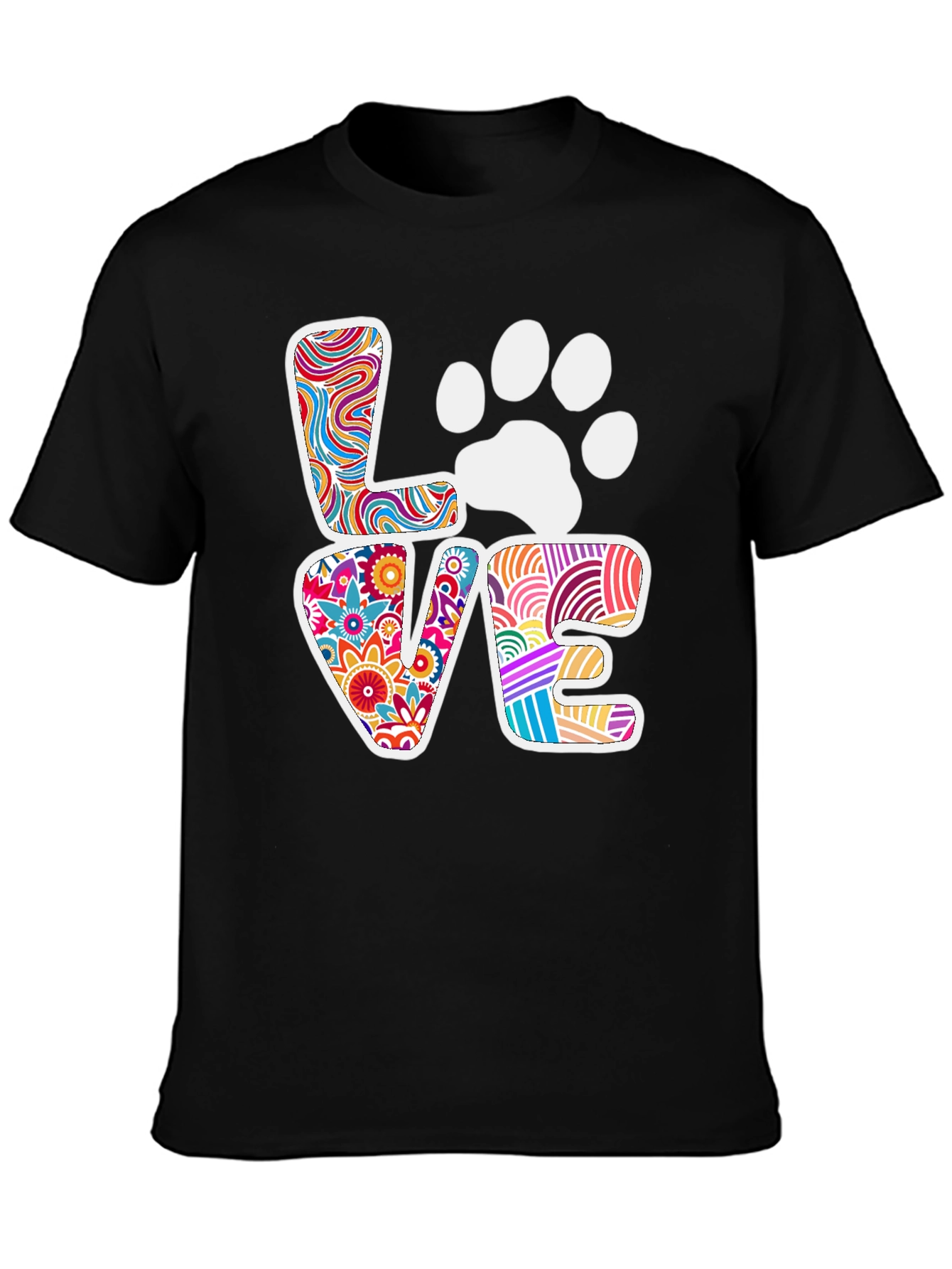 Love Paw Print Graphic Tee