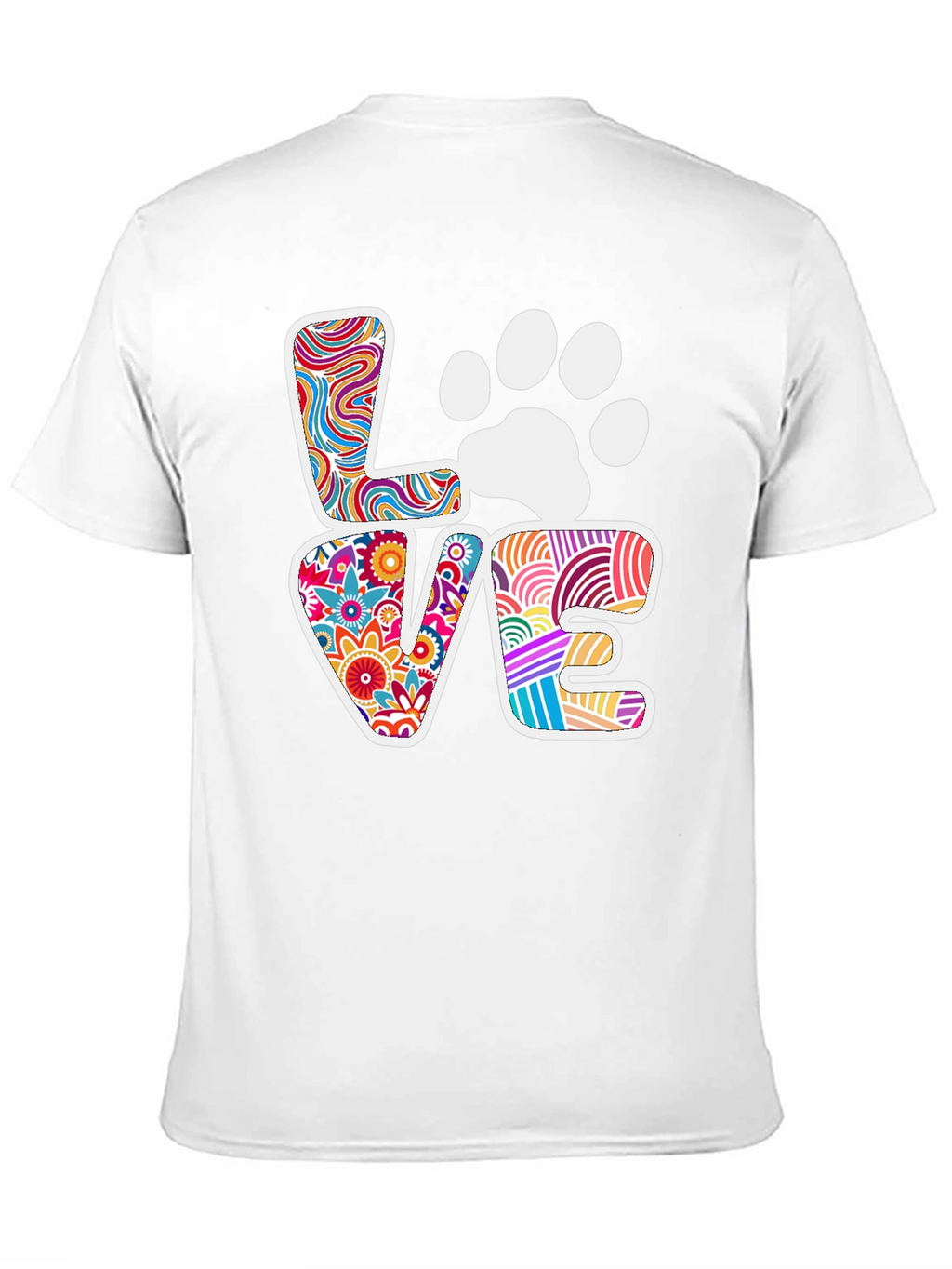 Love Paw Print Graphic Tee