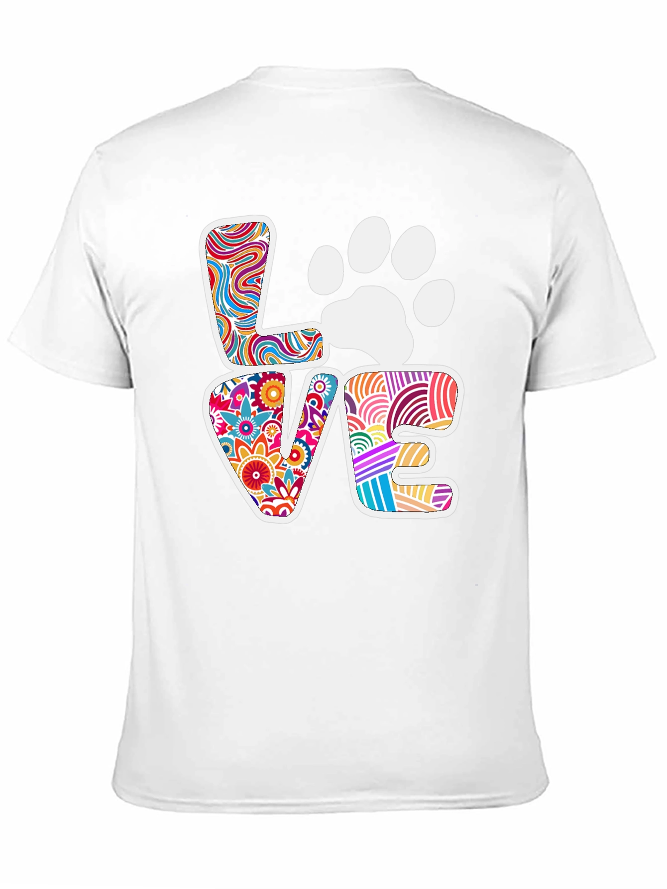 Love Paw Print Graphic Tee