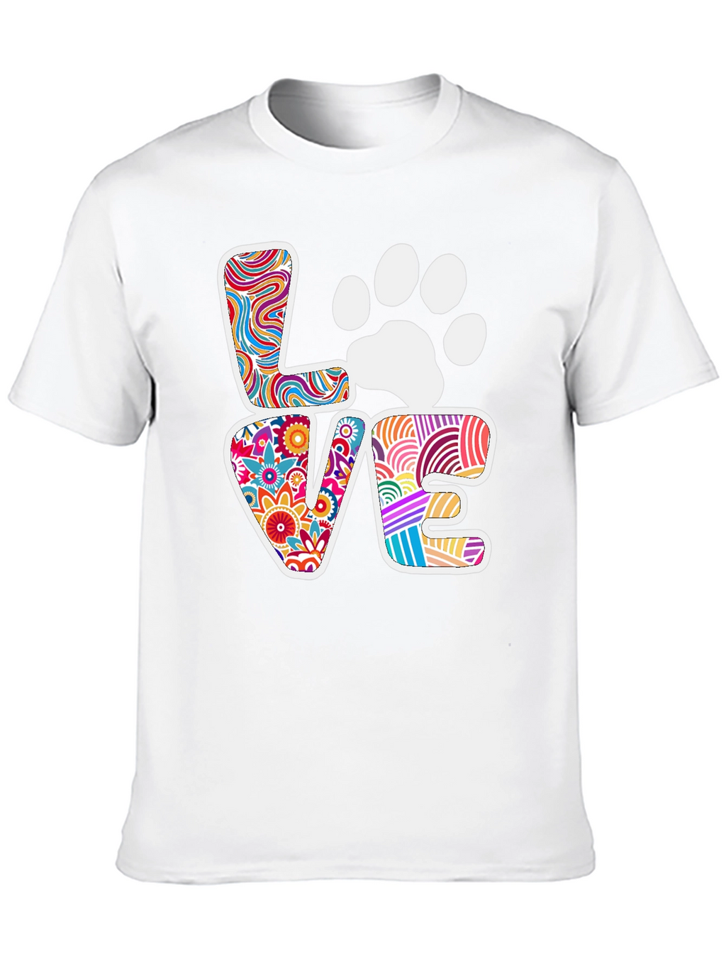 Love Paw Print Graphic Tee