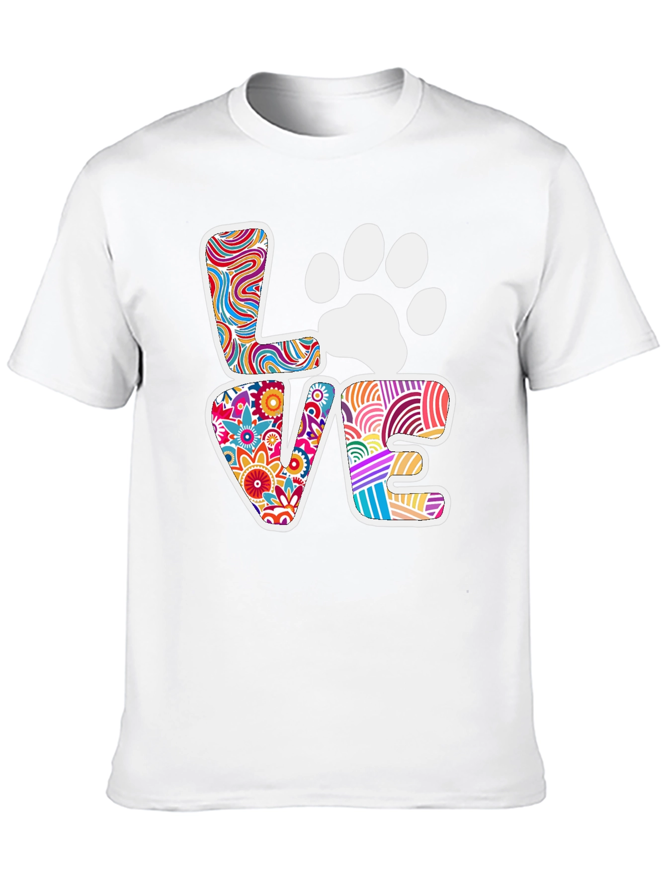 Love Paw Print Graphic Tee
