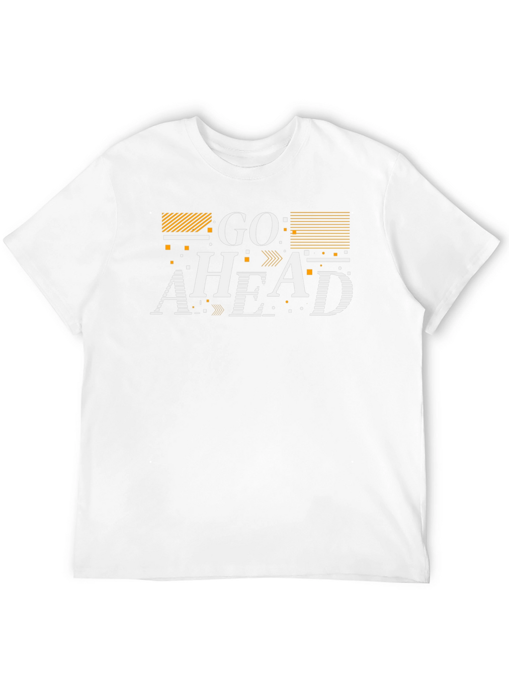 Go Ahead Graphic Print Black T-Shirt