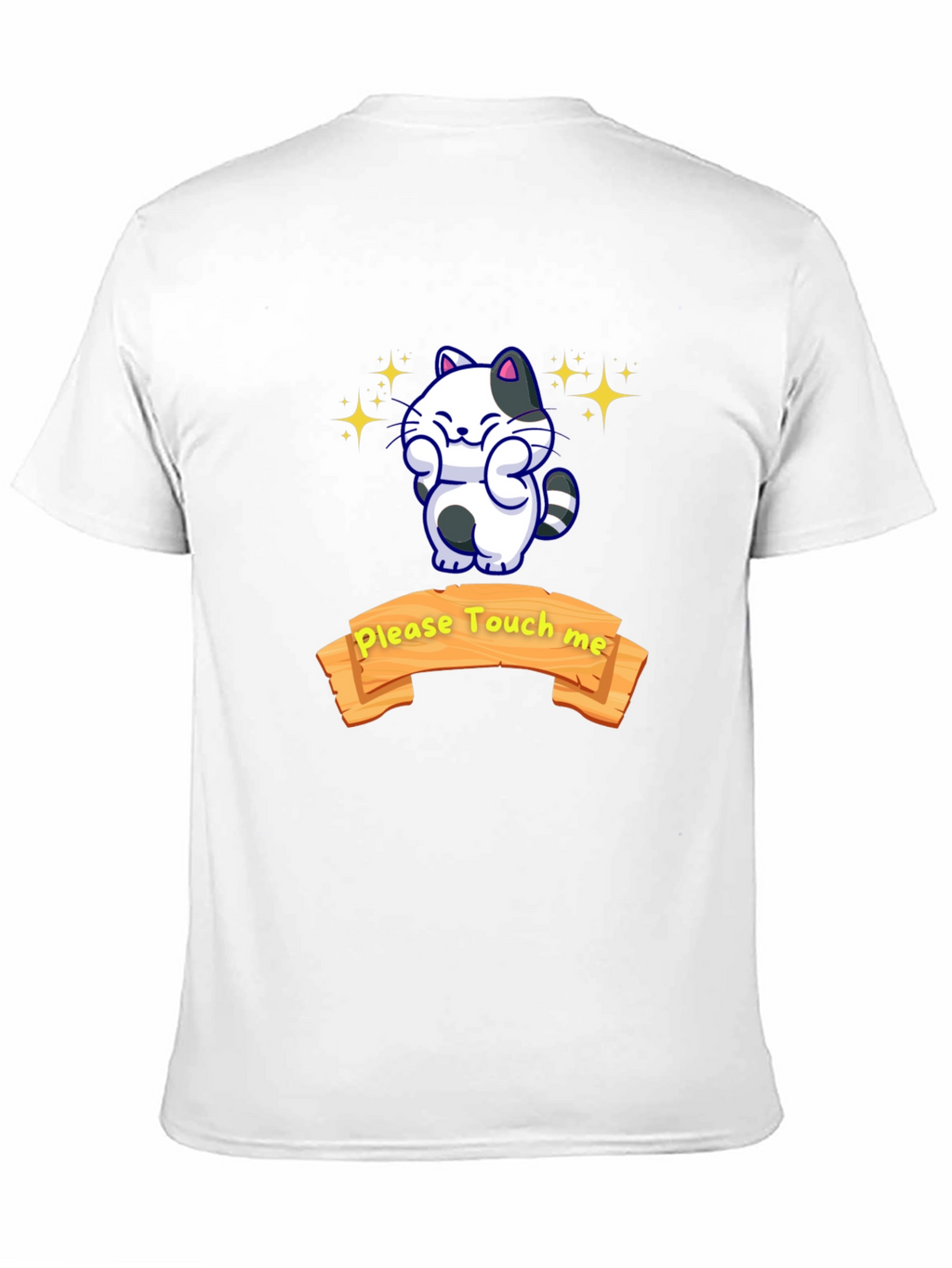 Cute Cat Graphic T-Shirt - Please Touch Me
