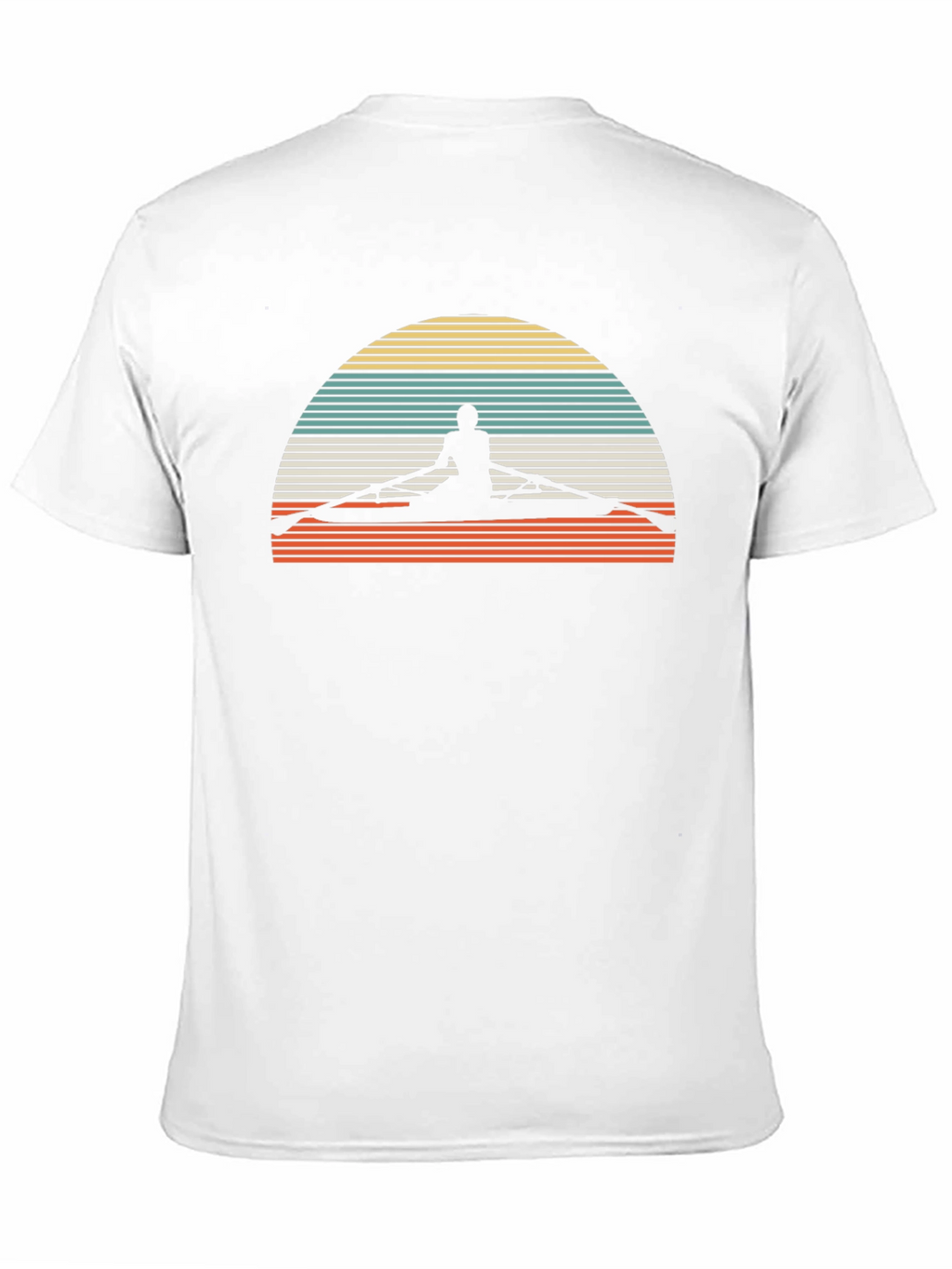 Rowing Silhouette Retro T-Shirt