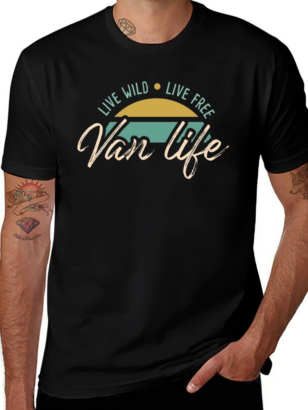 Van Life Graphic Tee - Live Wild Live Free