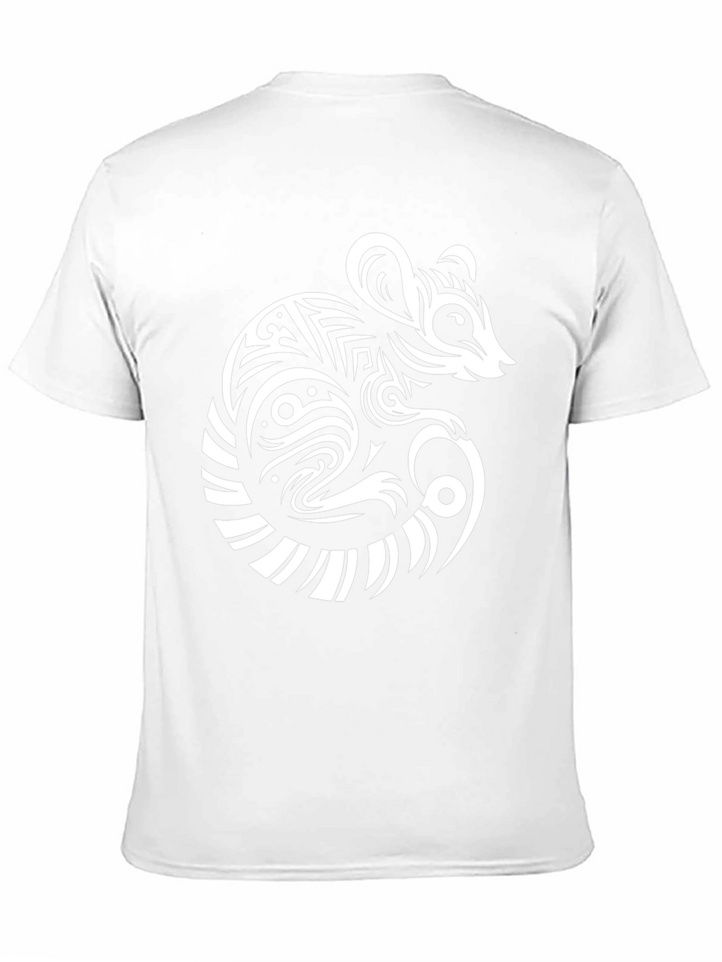 Tribal Mouse Graphic Black T-Shirt