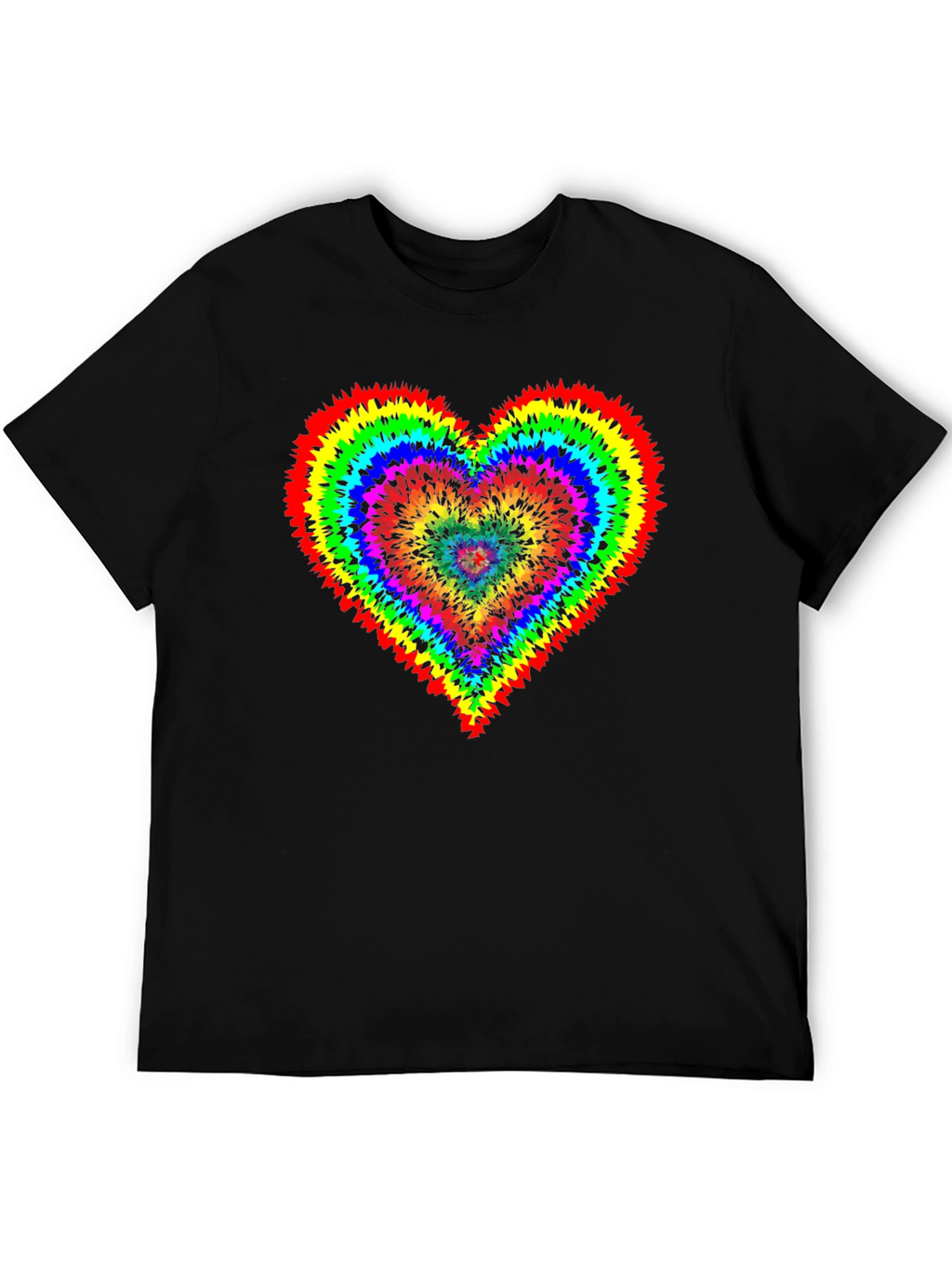 Rainbow Tie-Dye Heart T-Shirt