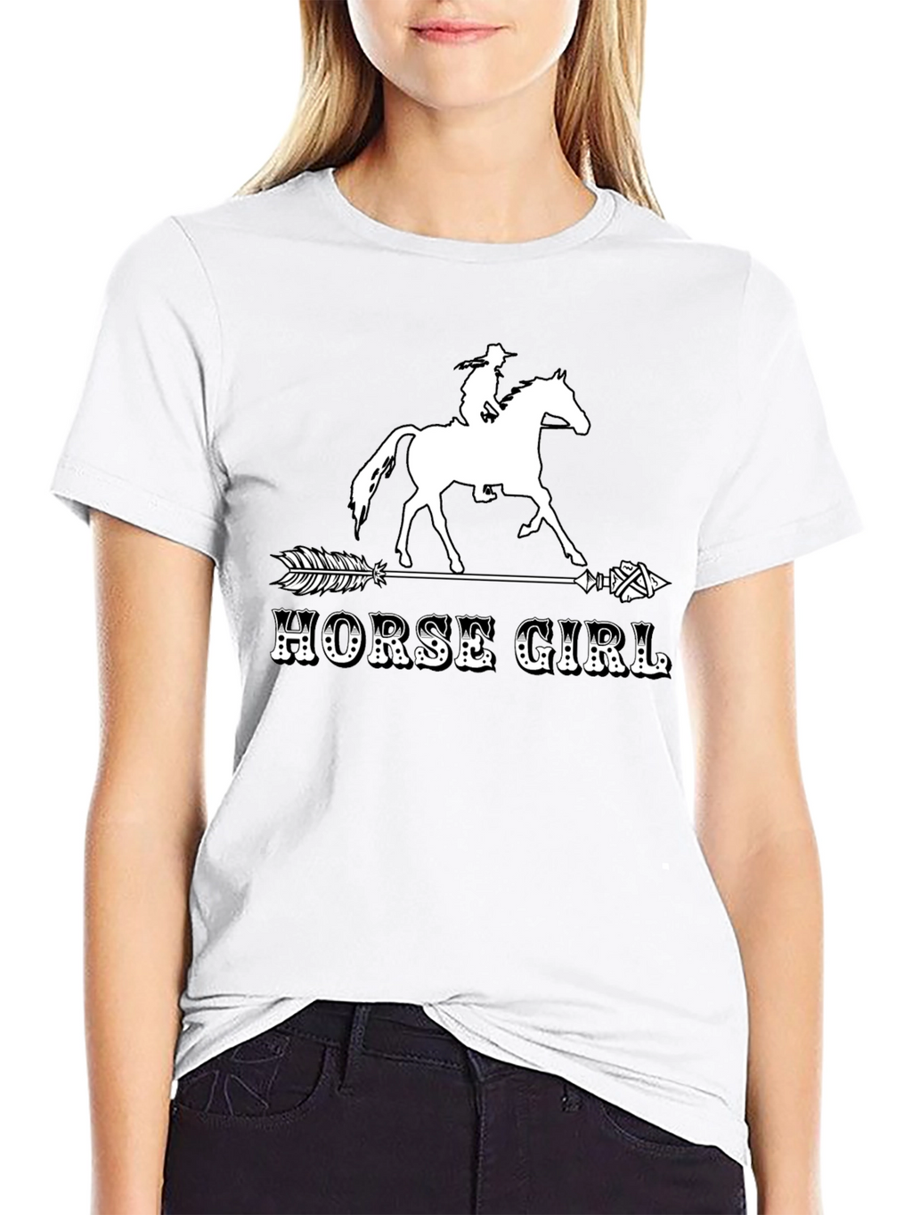 Horse Girl Arrow T-Shirt - Equestrian Tee