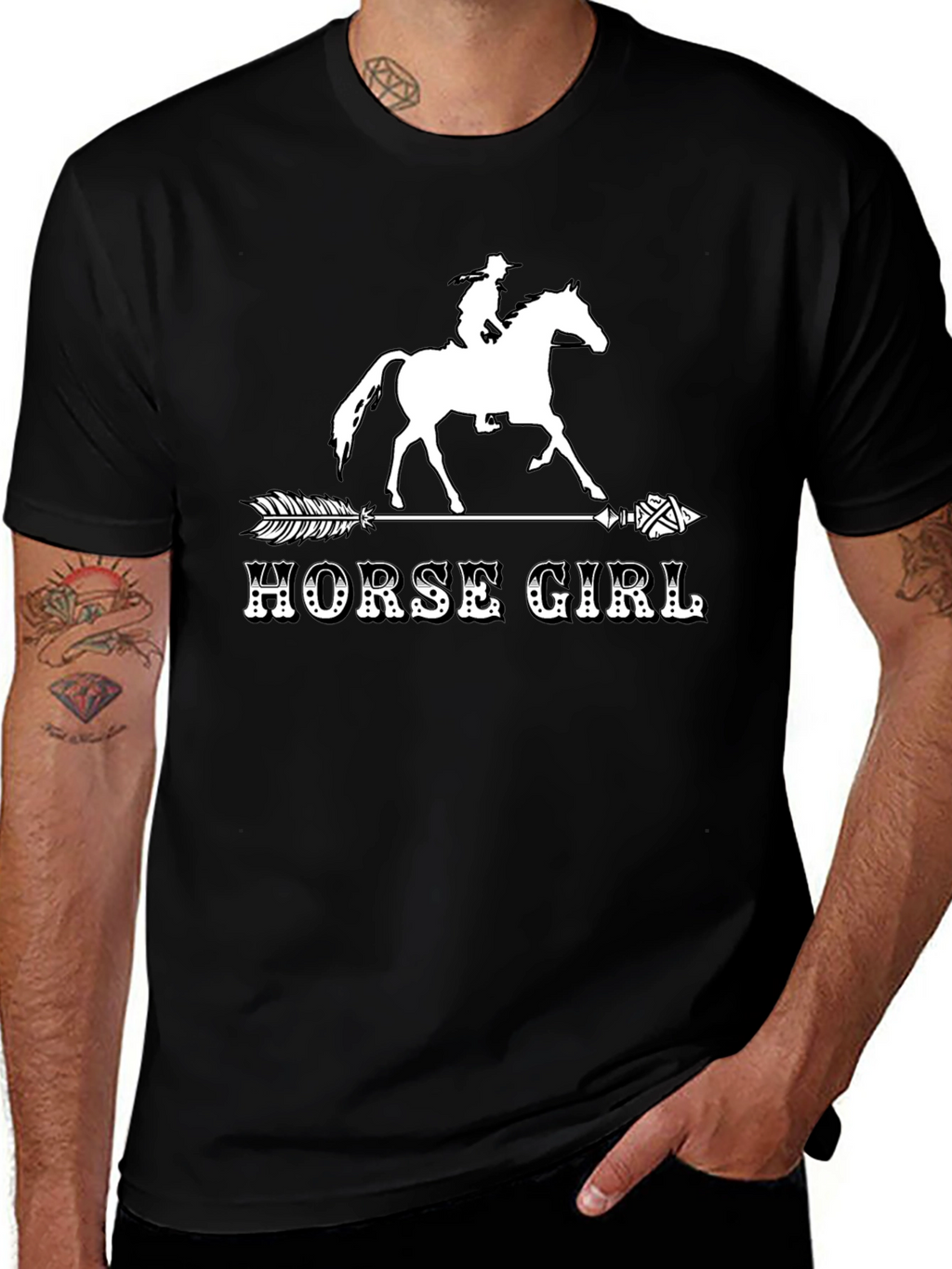 Horse Girl Arrow T-Shirt - Equestrian Tee