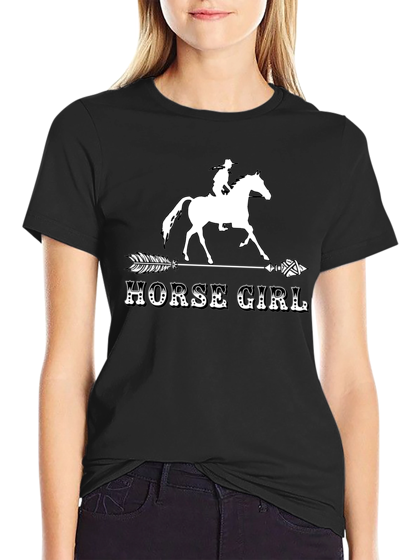 Horse Girl Arrow T-Shirt - Equestrian Tee