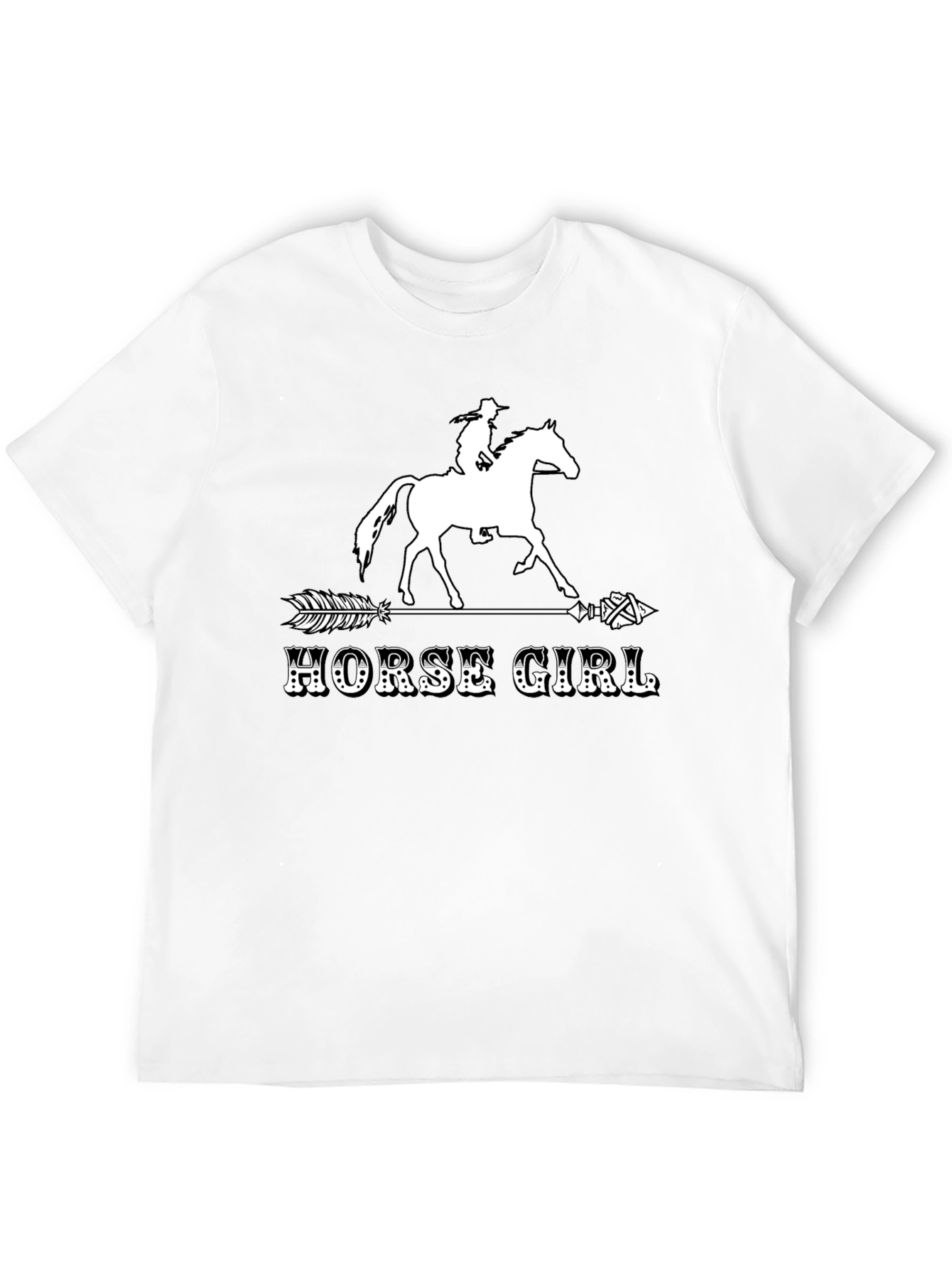 Horse Girl Arrow T-Shirt - Equestrian Tee