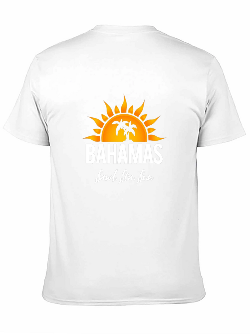 Bahamas Sand Sea Sun Black T-Shirt