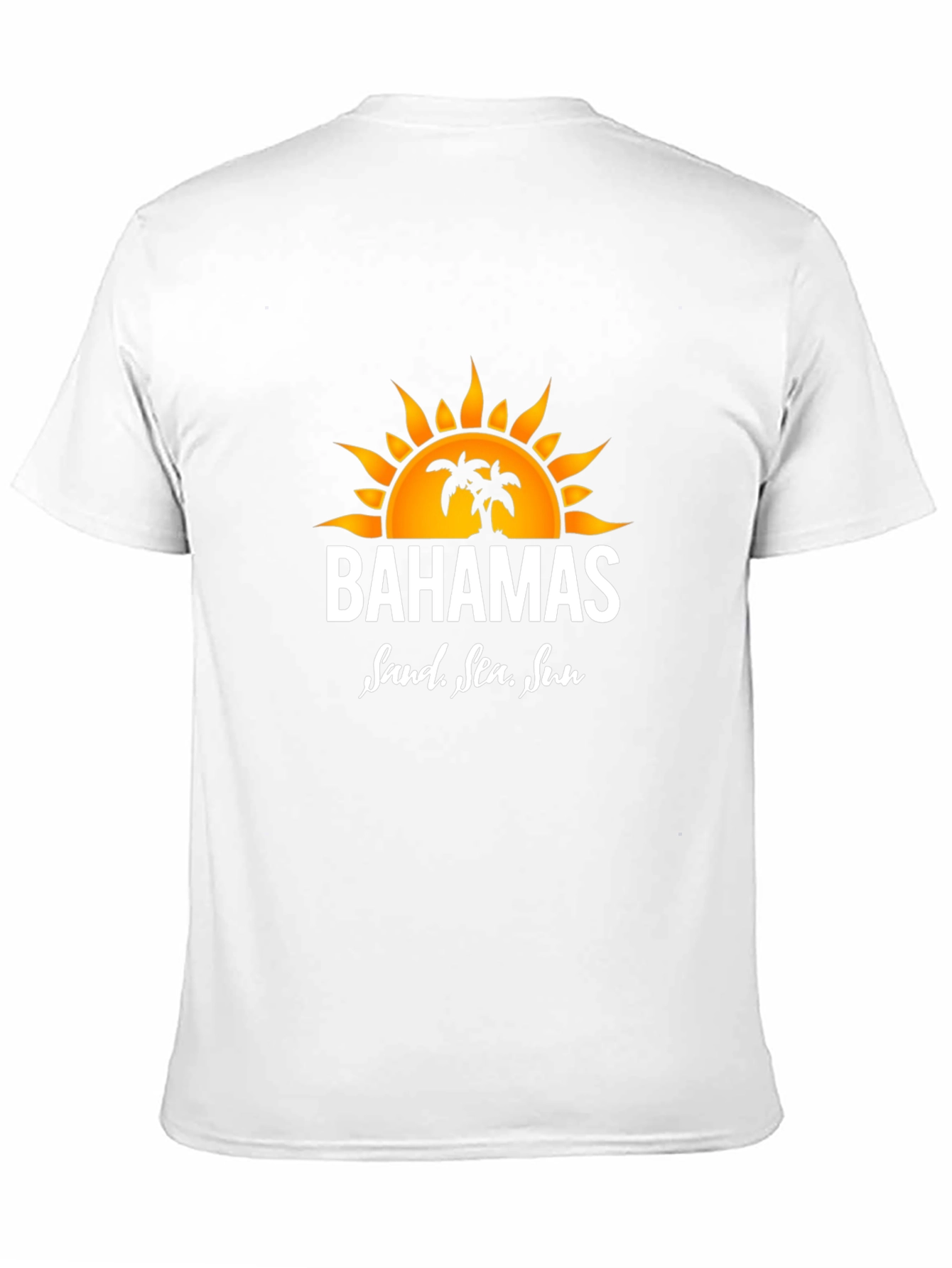 Bahamas Sand Sea Sun Black T-Shirt