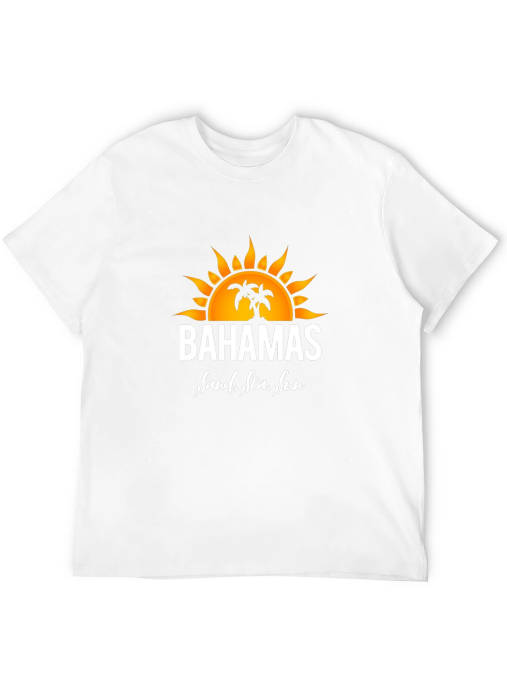 Bahamas Sand Sea Sun Black T-Shirt