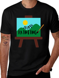 Crypto Painting T-Shirt - Unique Artistic Design