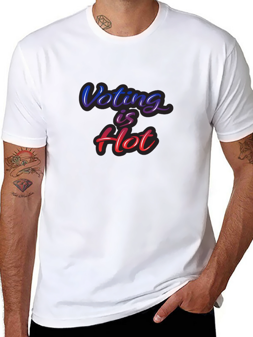Voting is Hot Graphic T-Shirt - Vote!