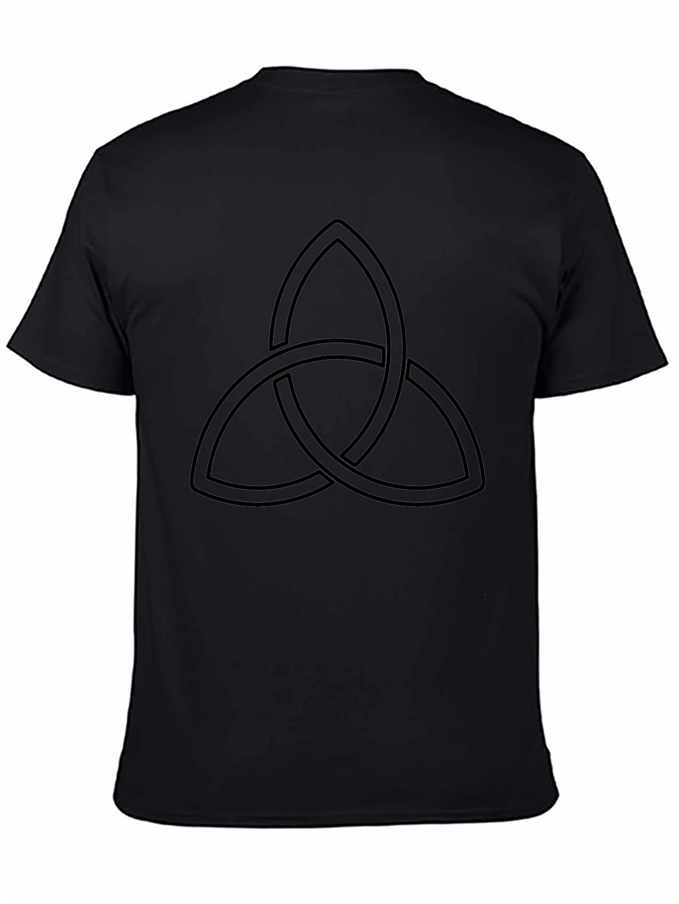 Black T-Shirt with Celtic Knot Design