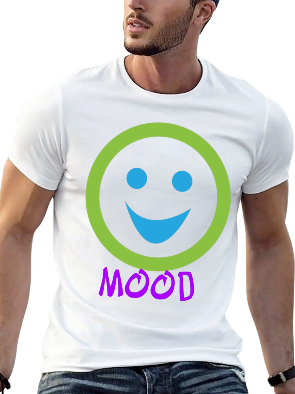 Mood Smiley Face Graphic T-Shirt