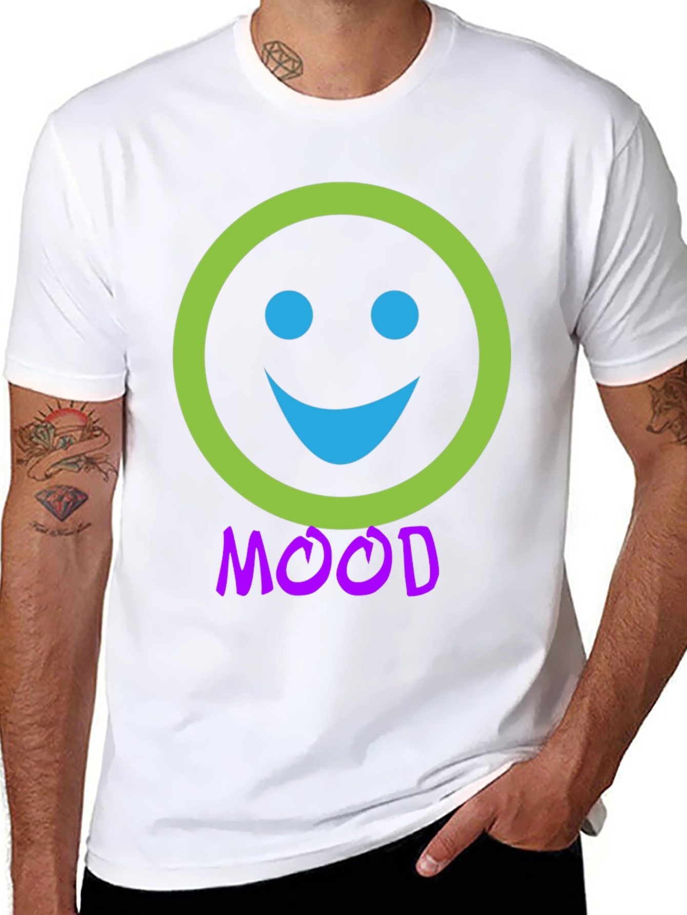 Mood Smiley Face Graphic T-Shirt
