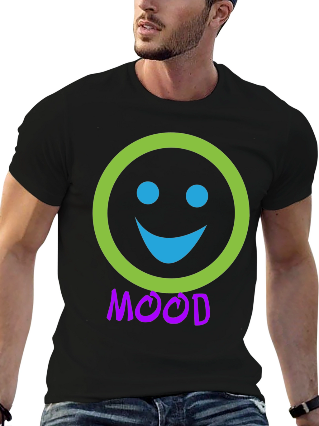 Mood Smiley Face Graphic T-Shirt