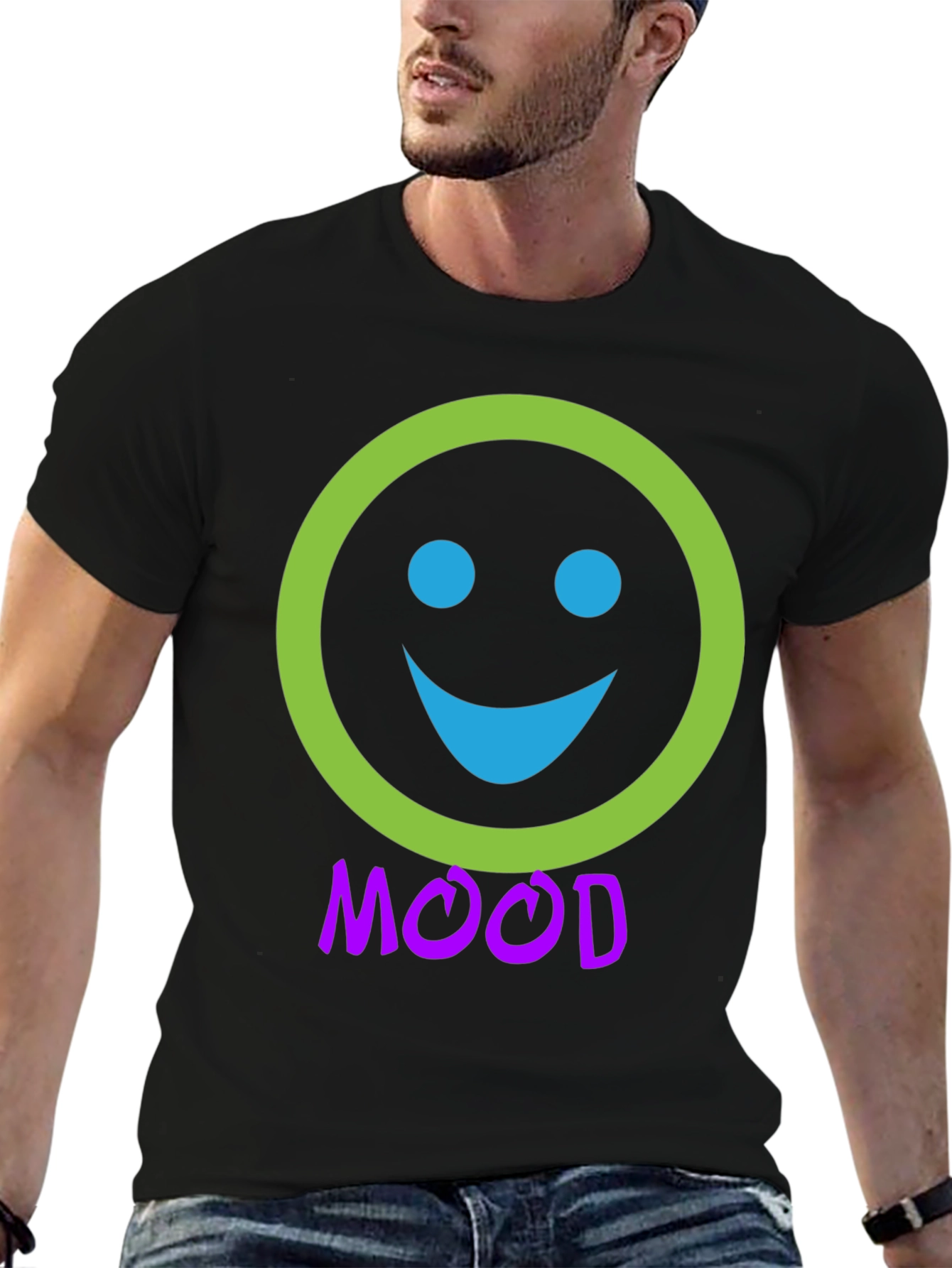Mood Smiley Face Graphic T-Shirt