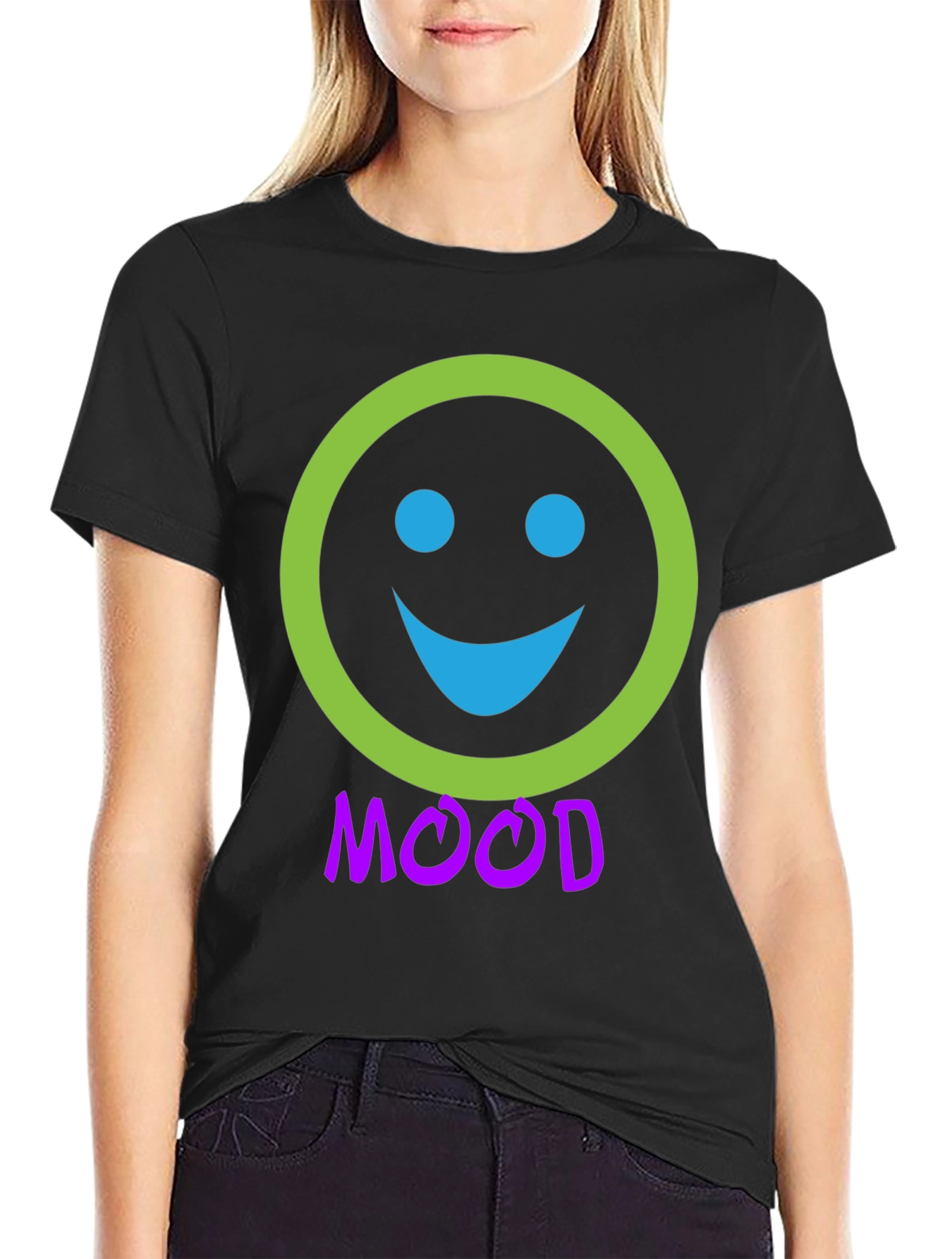 Mood Smiley Face Graphic T-Shirt