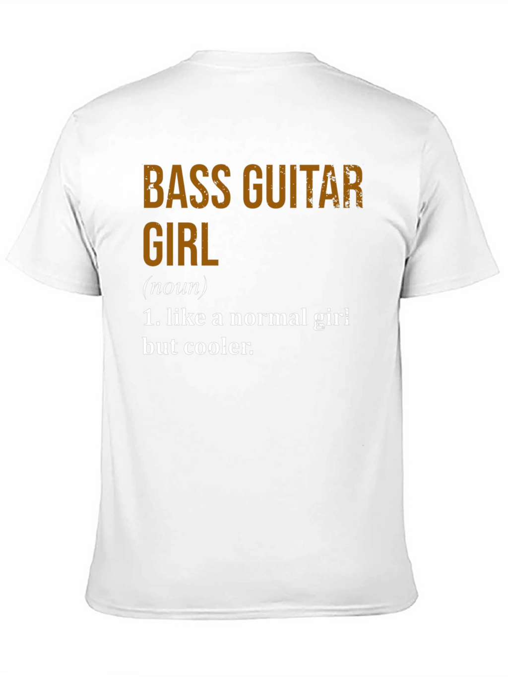 Bass Guitar Girl Definition Tee