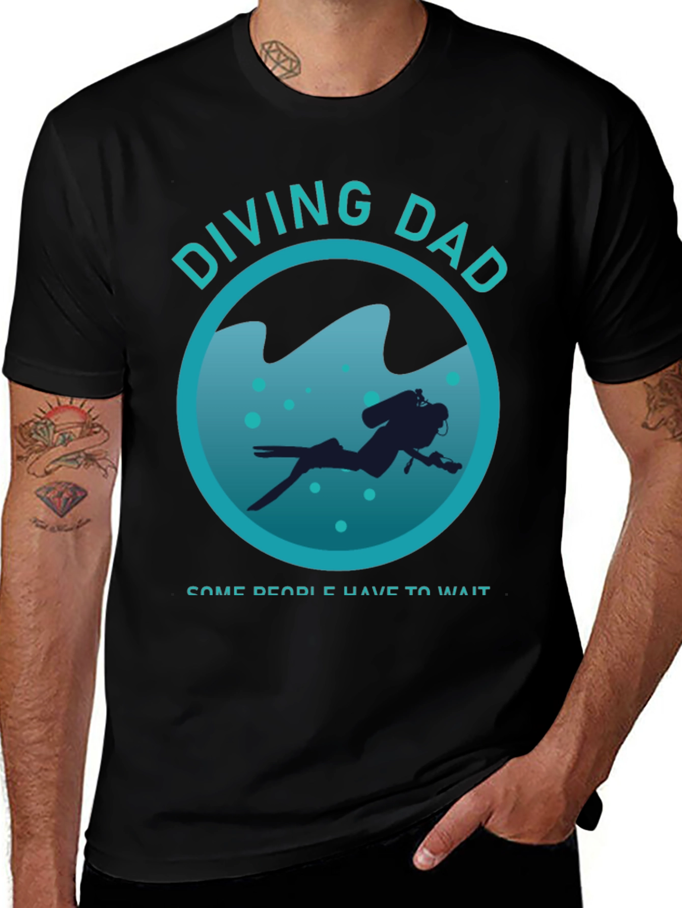 Diving Dad T-Shirt - Scuba Diving Gift for Diver Dads