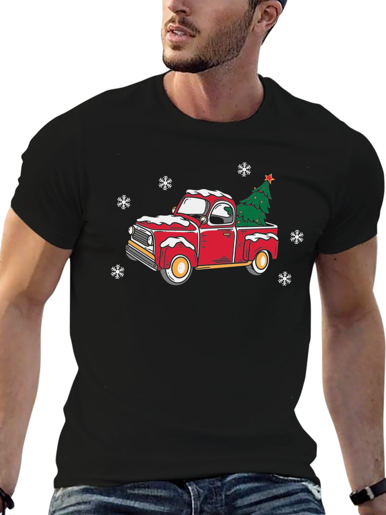 Christmas Truck T-Shirt - Festive Holiday Tee