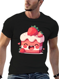 Kawaii Strawberry Cake Graphic Tee