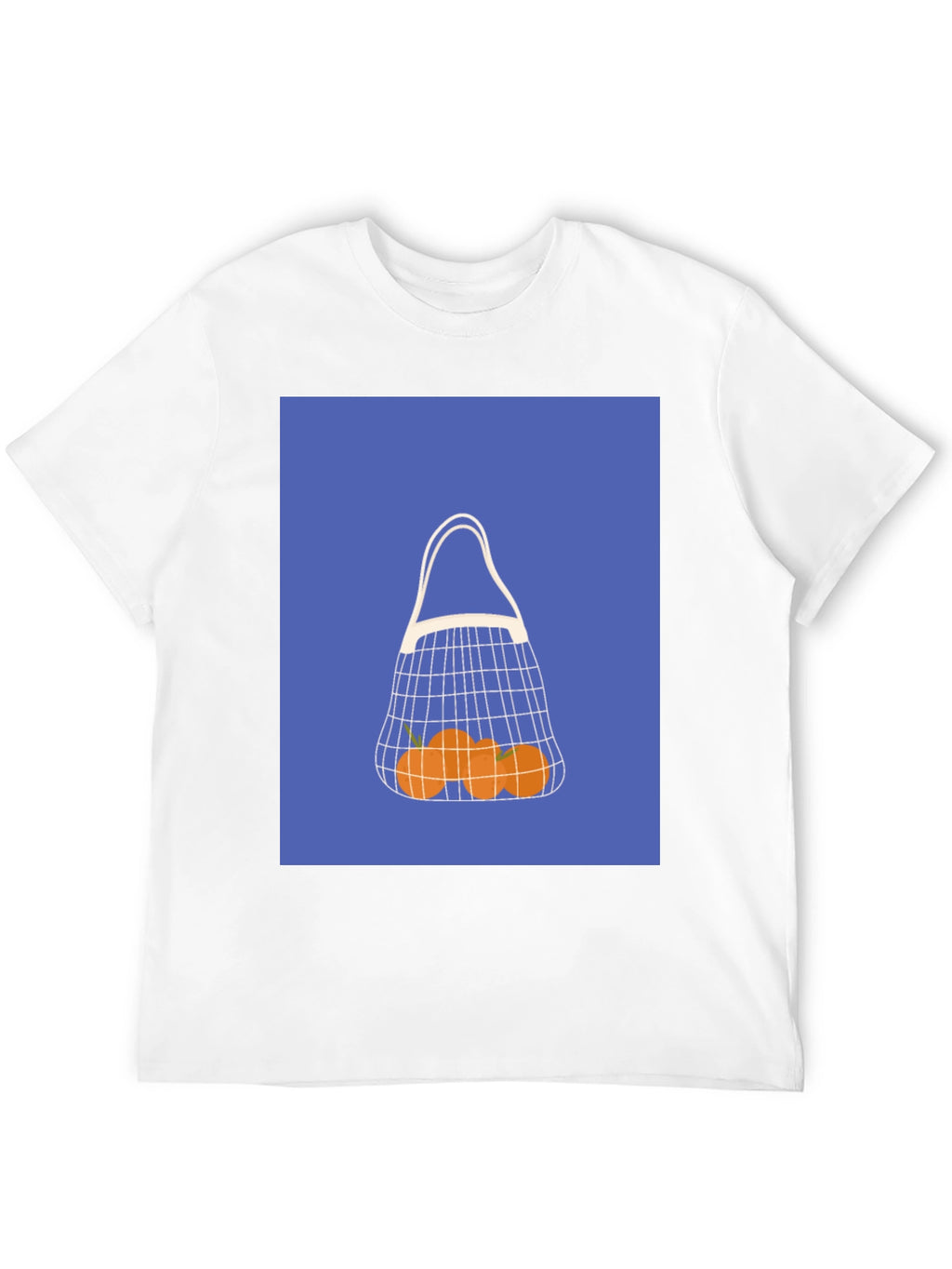 Modern Orange Fruit Net Bag Graphic Tee