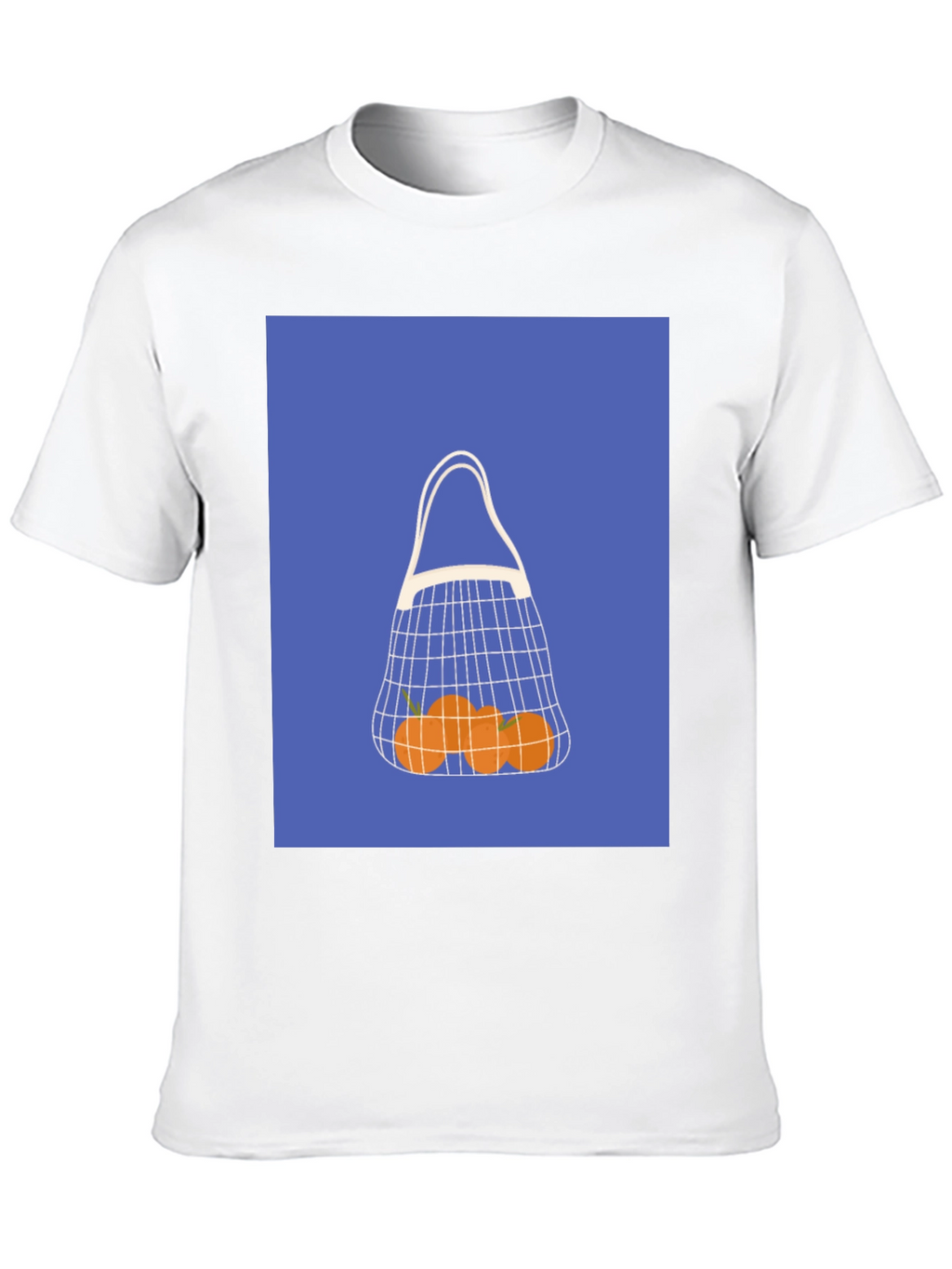 Modern Orange Fruit Net Bag Graphic Tee