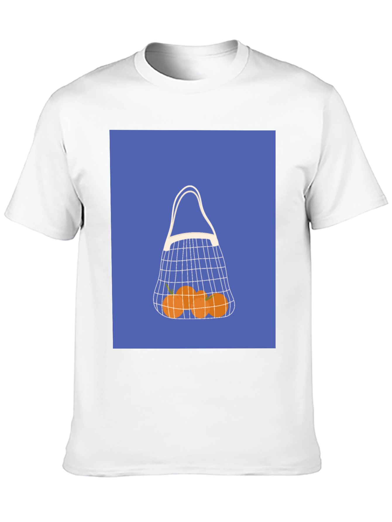 Modern Orange Fruit Net Bag Graphic Tee