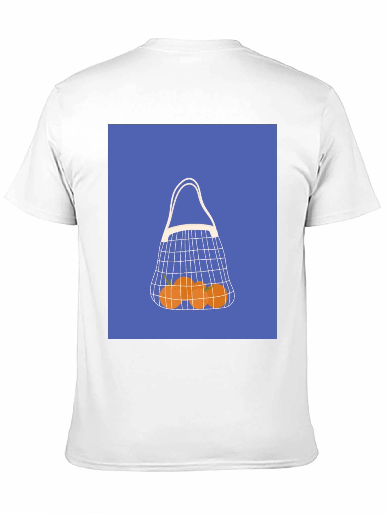 Modern Orange Fruit Net Bag Graphic Tee