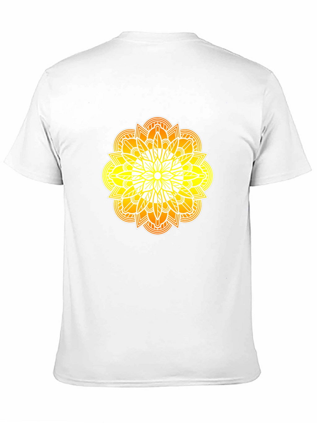 Radiant Mandala Graphic Black Tee