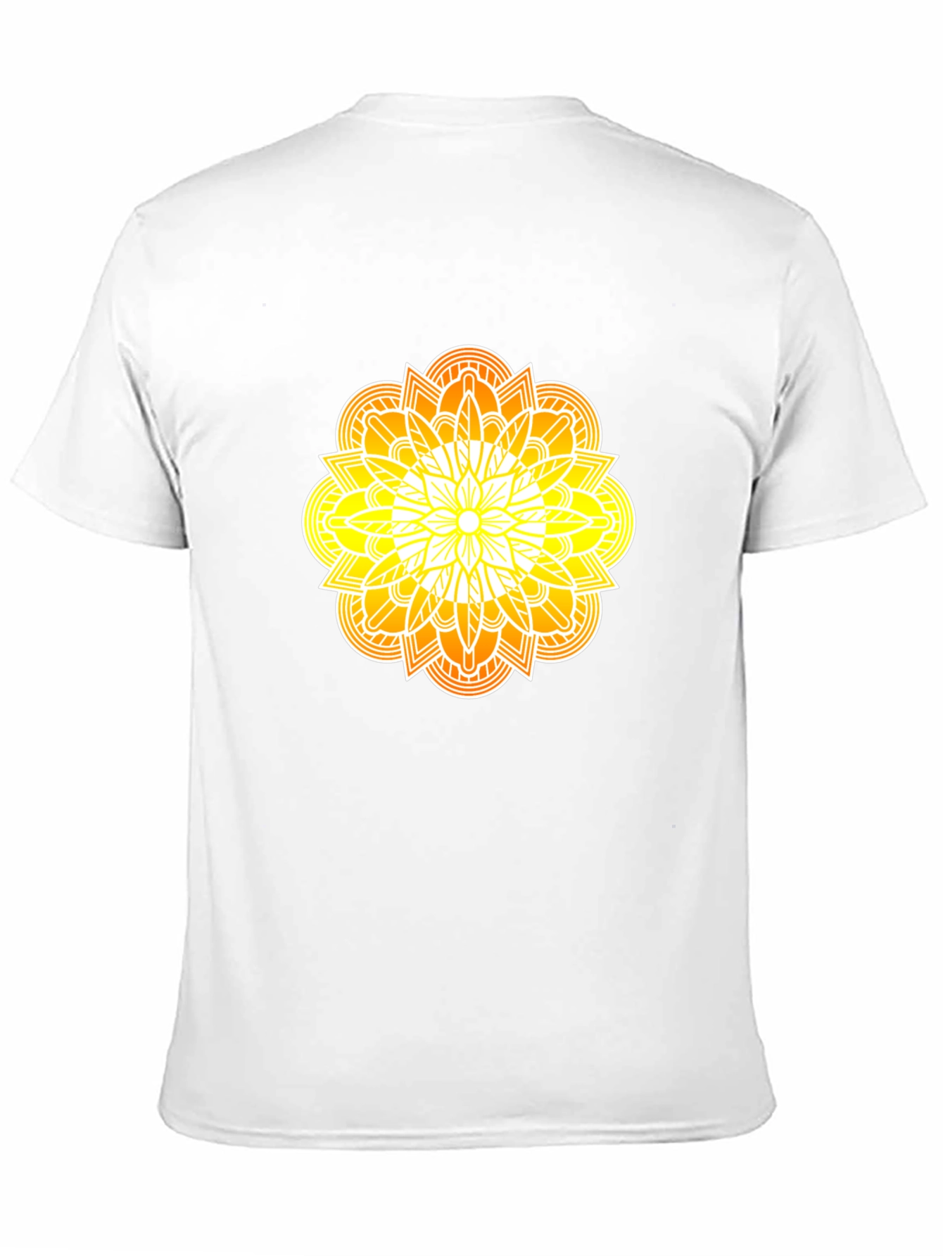 Radiant Mandala Graphic Black Tee