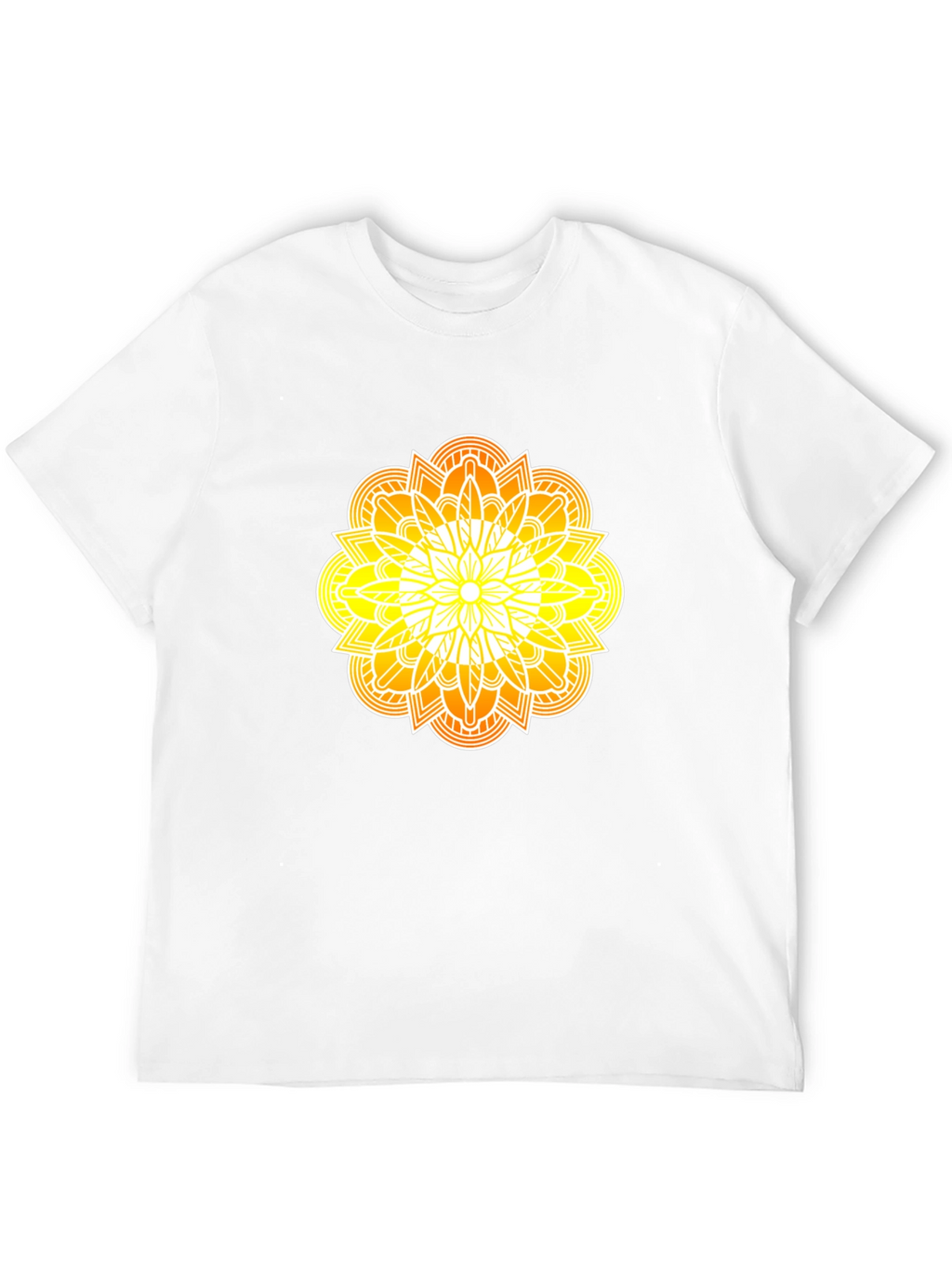 Radiant Mandala Graphic Black Tee