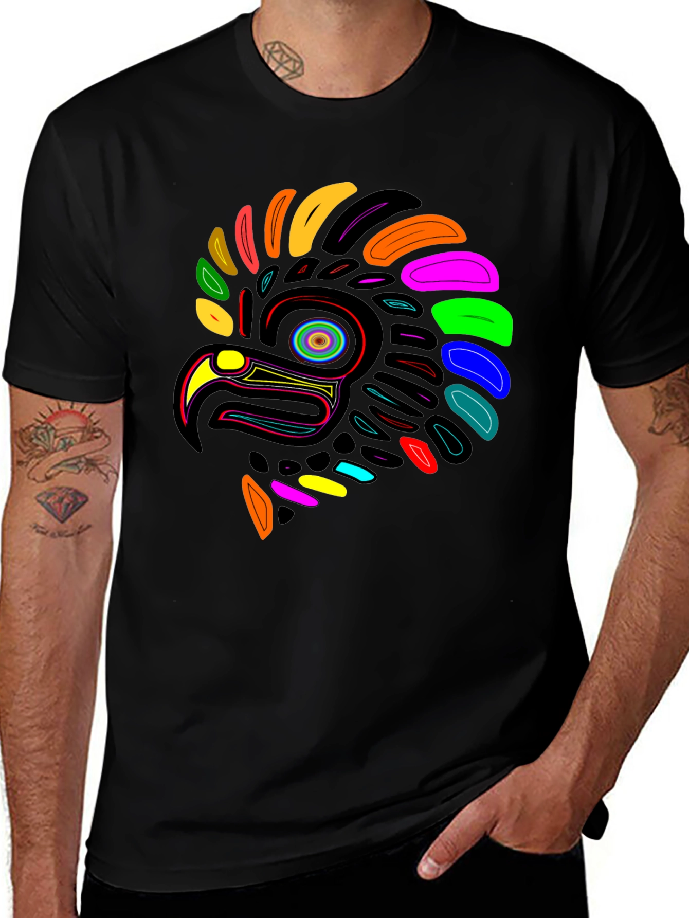 Vibrant Eagle Graphic Tee - Unique Design