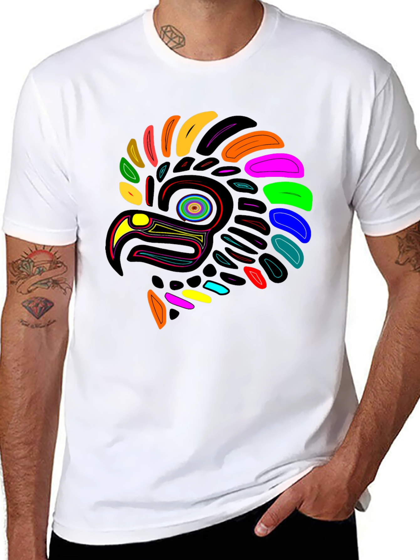 Vibrant Eagle Graphic Tee - Unique Design