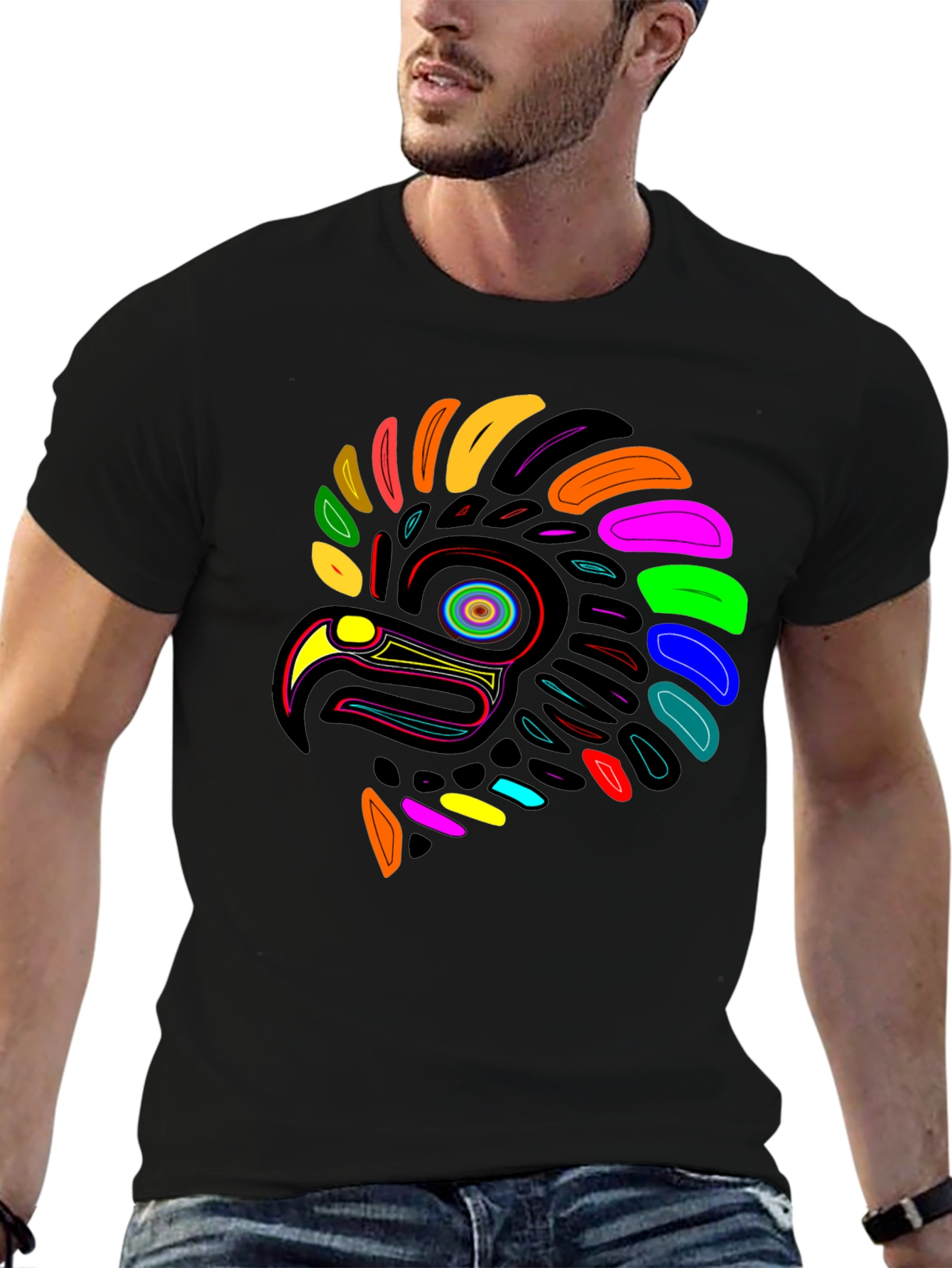 Vibrant Eagle Graphic Tee - Unique Design