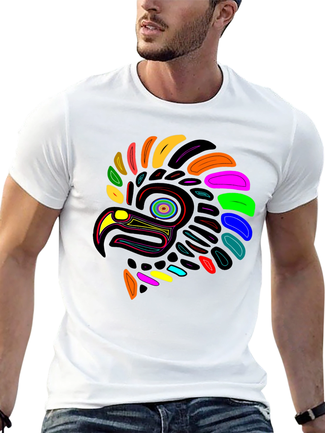 Vibrant Eagle Graphic Tee - Unique Design