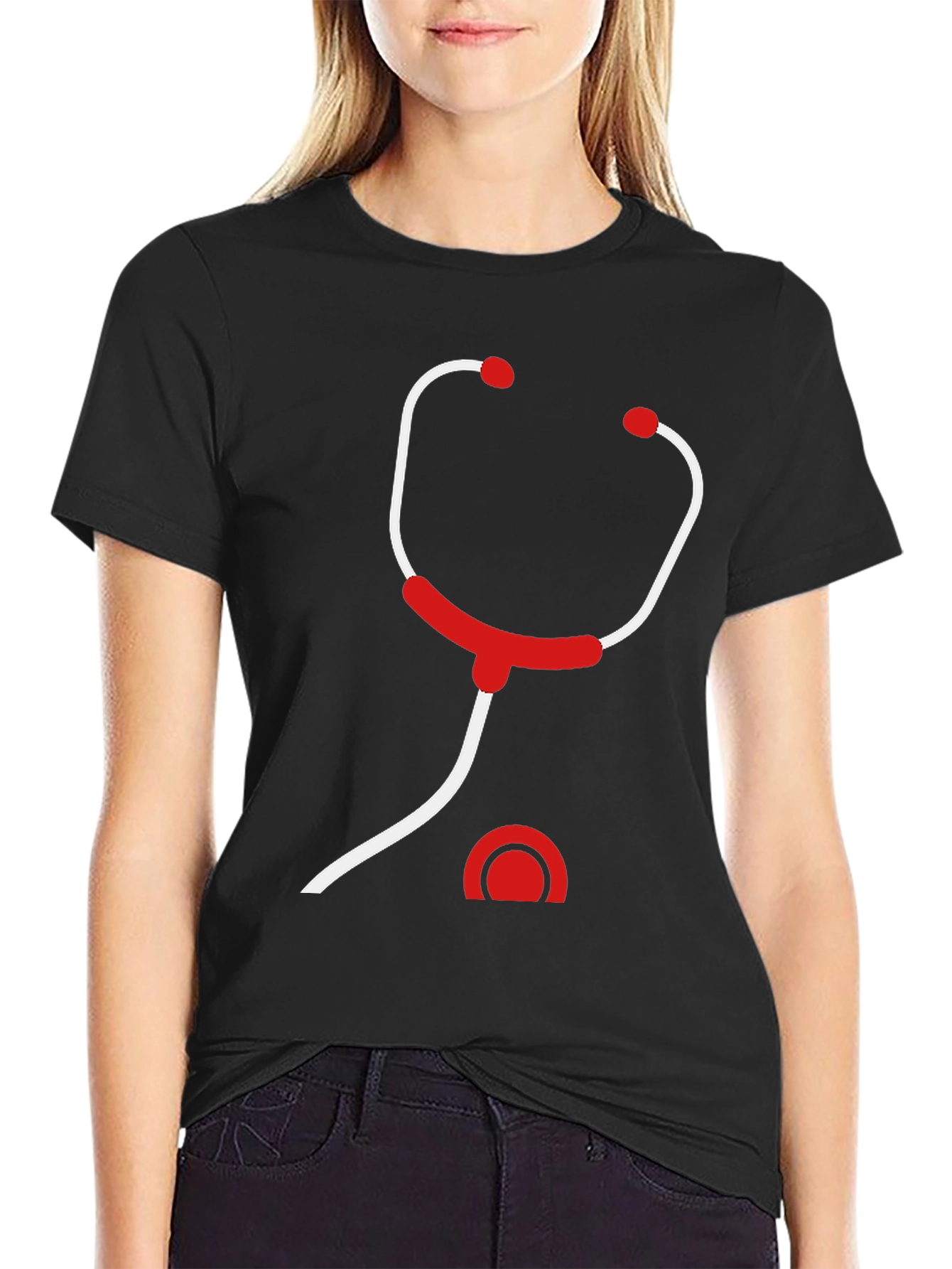 Stethoscope Graphic T-Shirt - Medical Professional Apparel