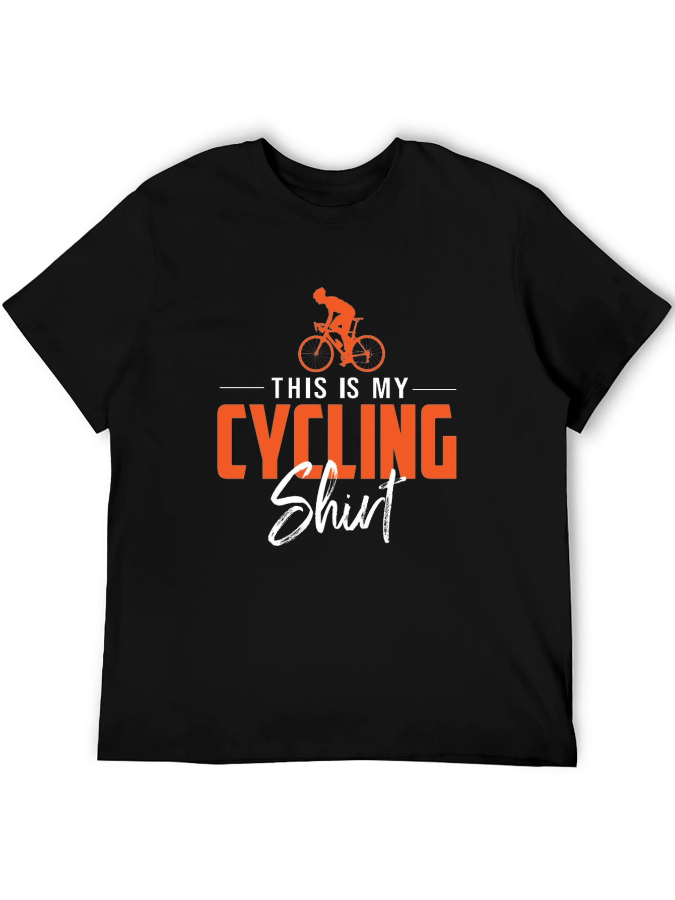 Cycling Shirt - This is My Cycling Shirt - Black T-Shirt