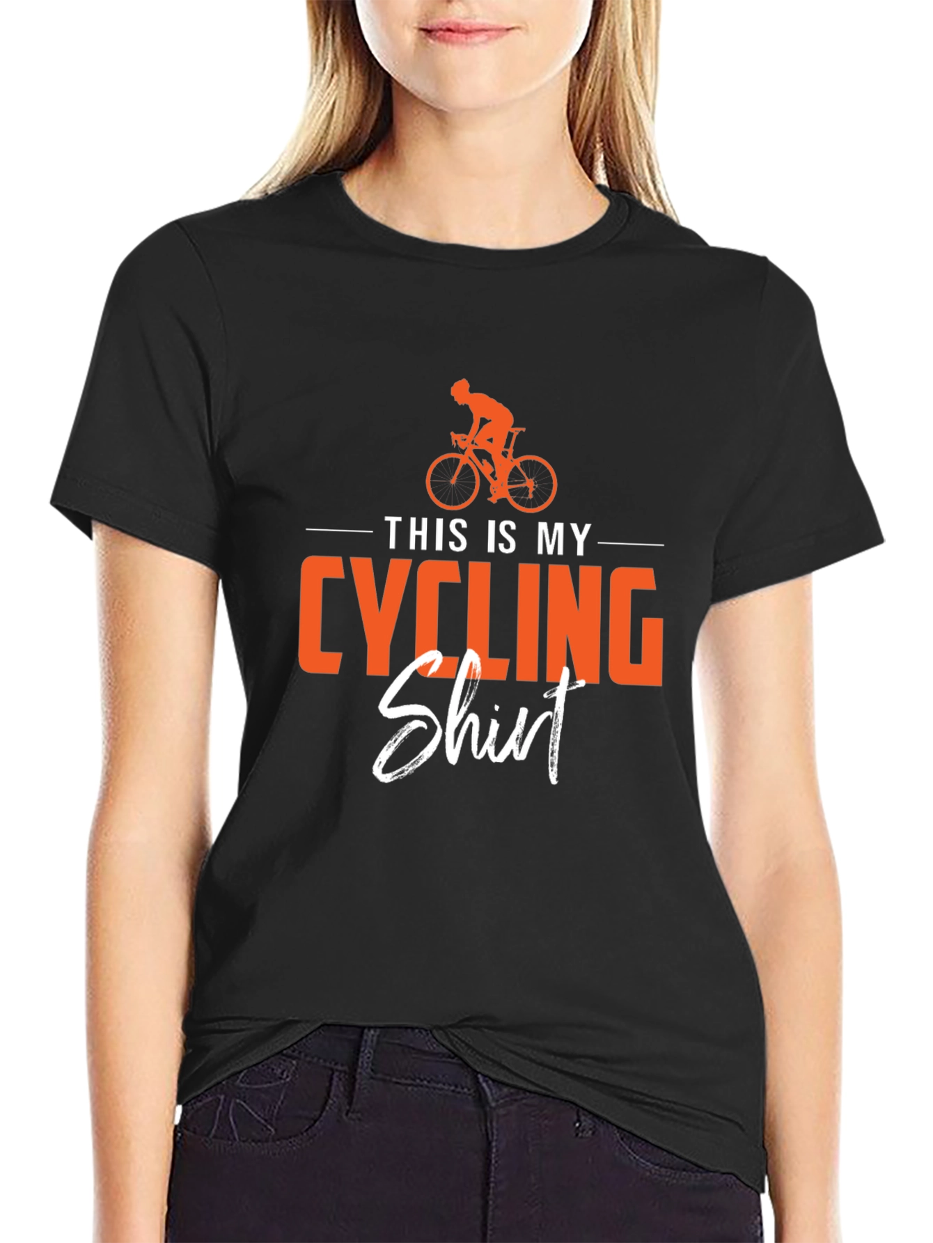 Cycling Shirt - This is My Cycling Shirt - Black T-Shirt