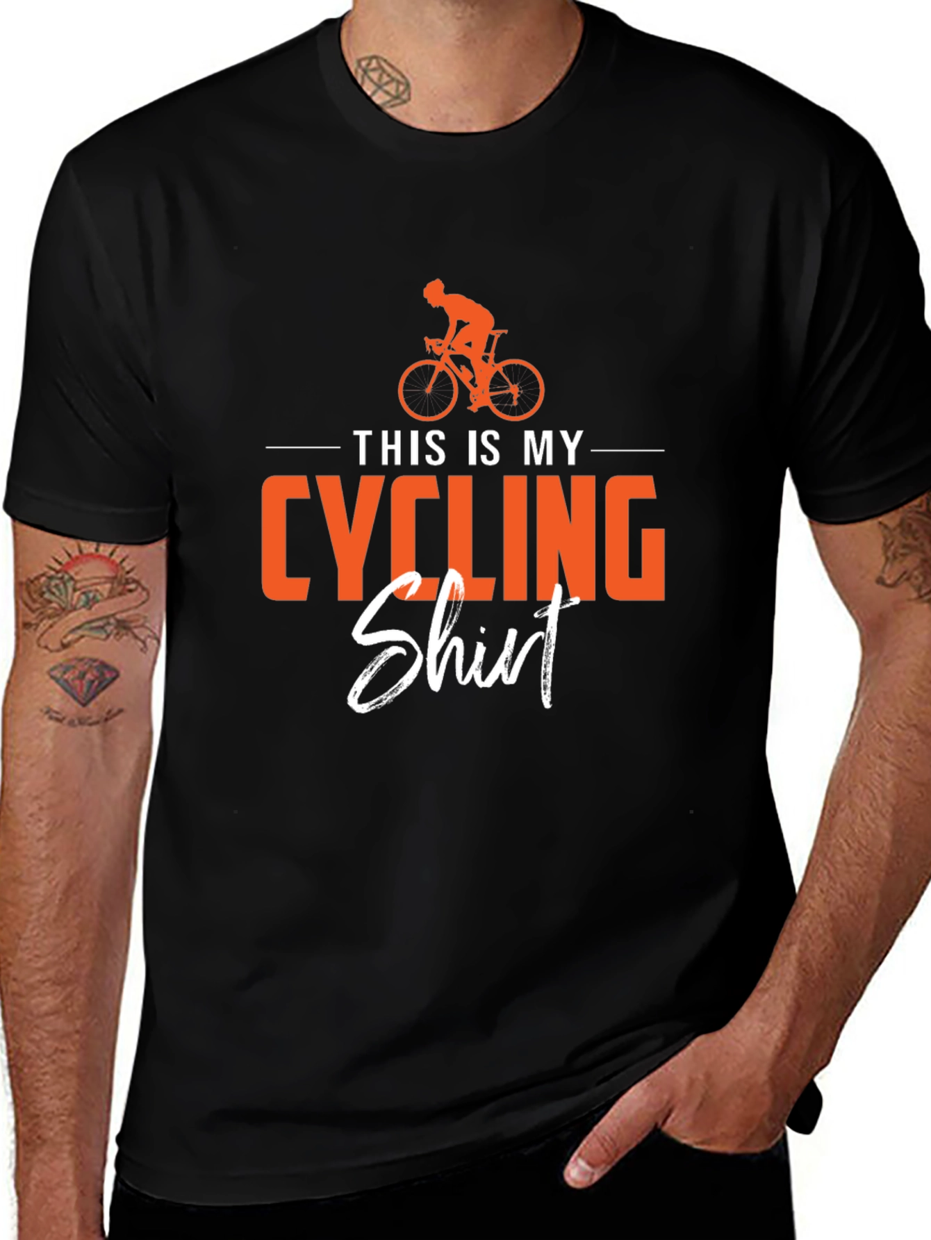 Cycling Shirt - This is My Cycling Shirt - Black T-Shirt