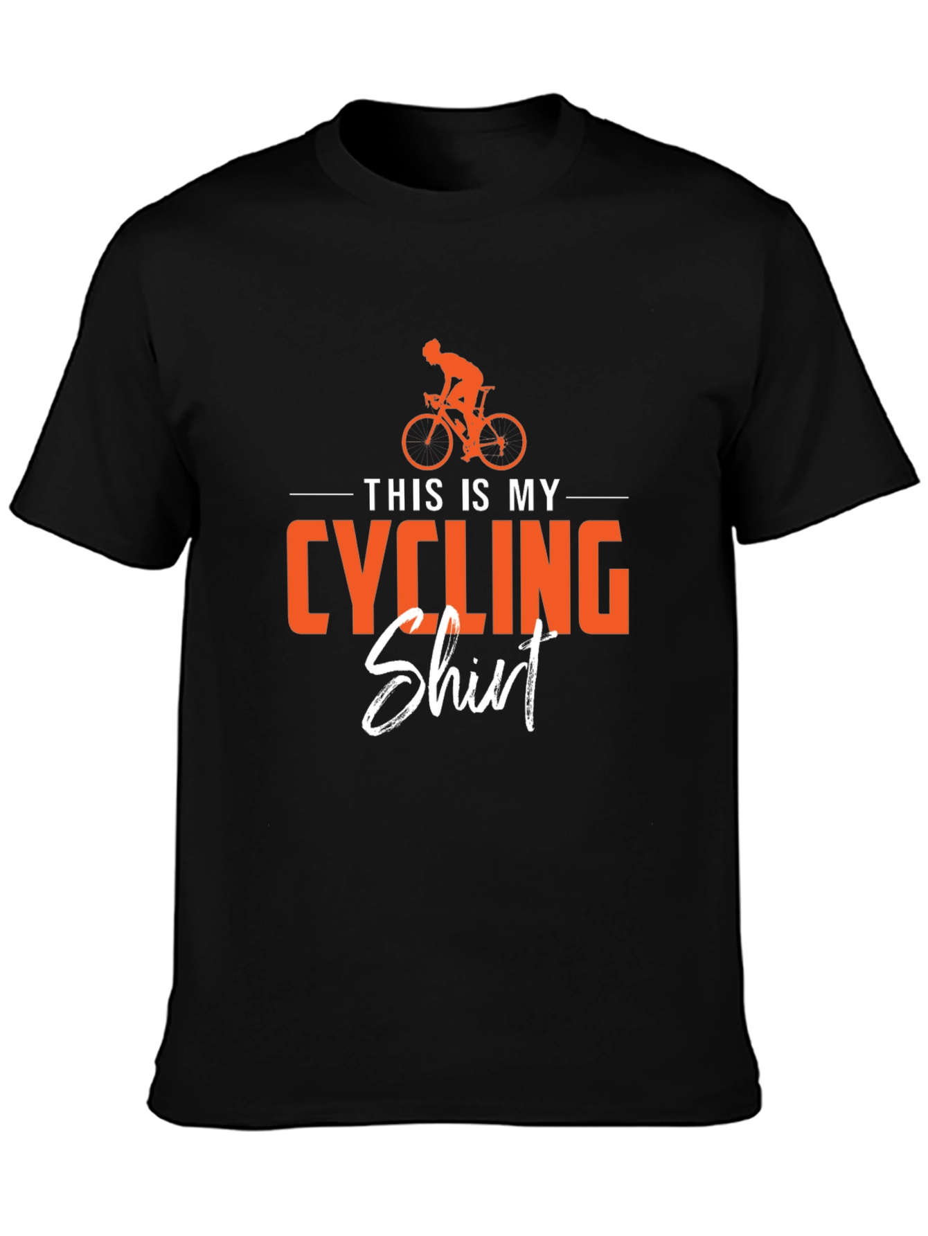 Cycling Shirt - This is My Cycling Shirt - Black T-Shirt