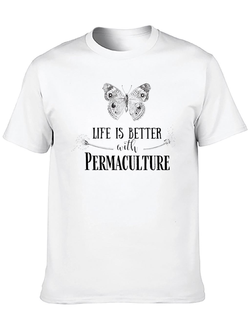 Permaculture Life T-Shirt - Black Graphic Tee