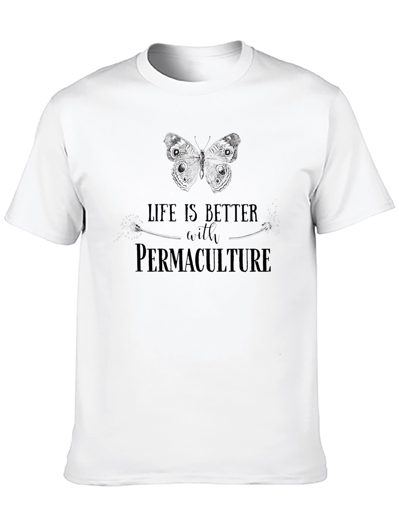 Permaculture Life T-Shirt - Black Graphic Tee